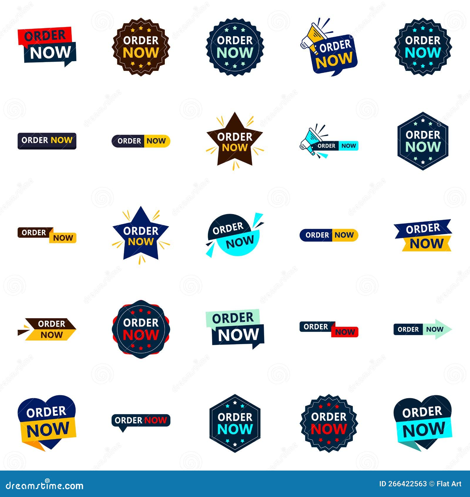 25 Professional Order Now Banners To Elevate Your Brand Stock Vector