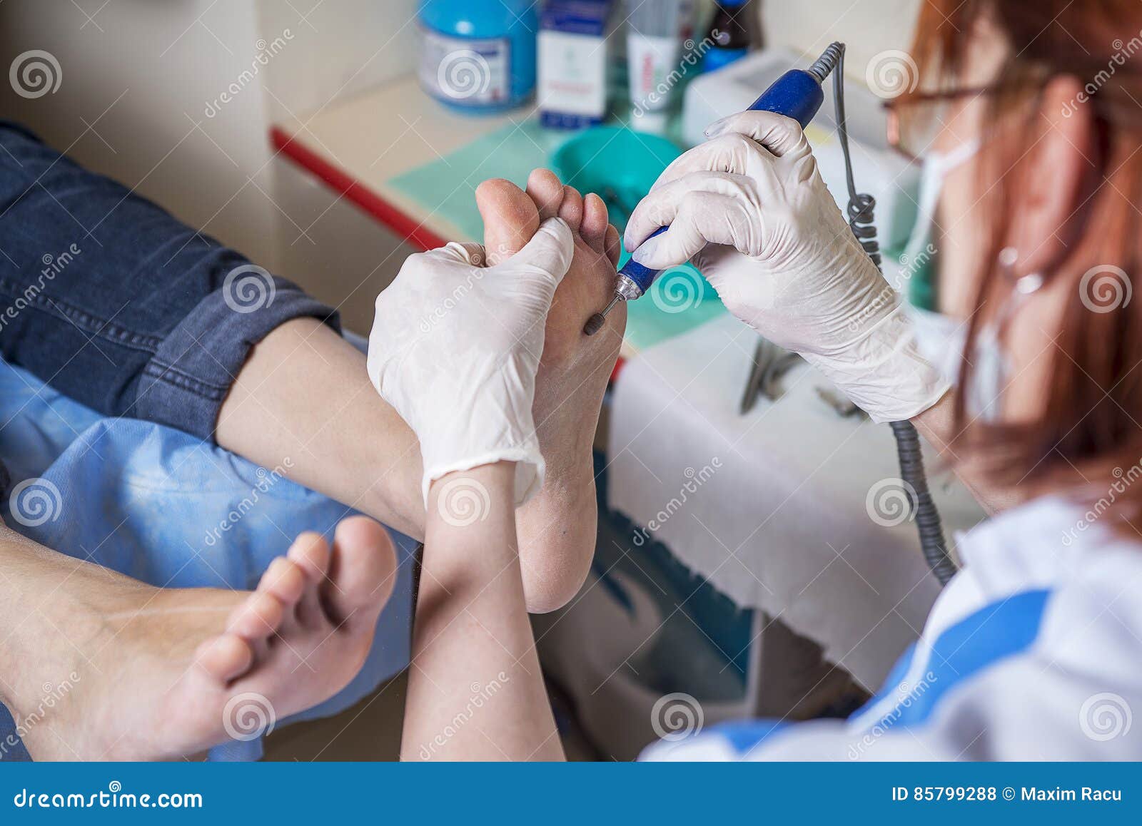 Professional pedicure editorial stock photo. Image of moisture 85799288