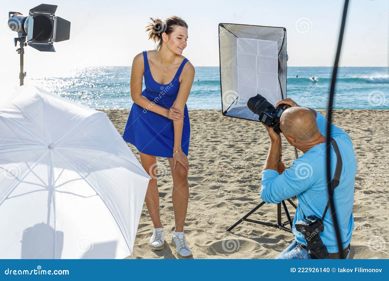 beach model shooting