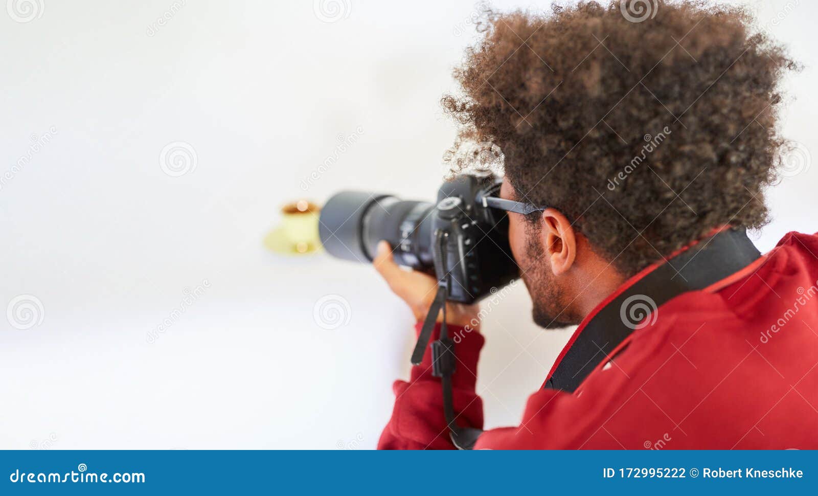 Professional Photographer Makes Product Photography Stock Photo Image