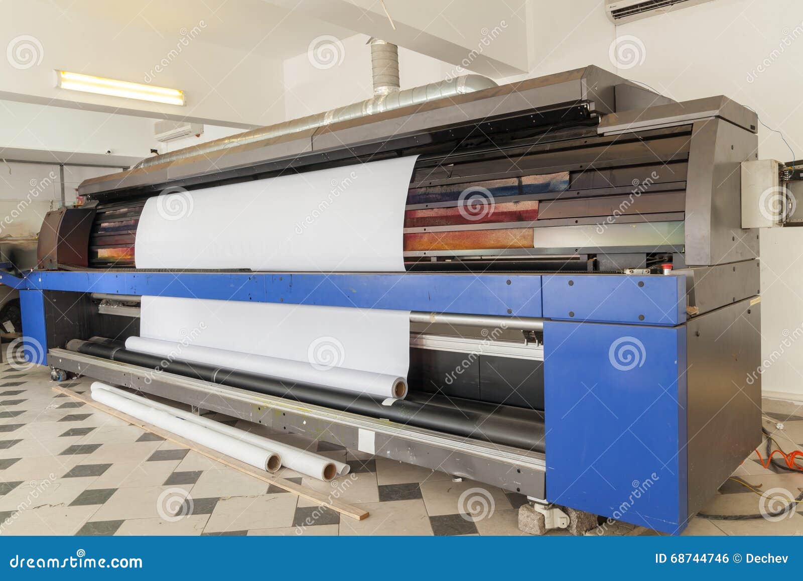 Professional Printing Machine in Printing House Stock Photo Image of