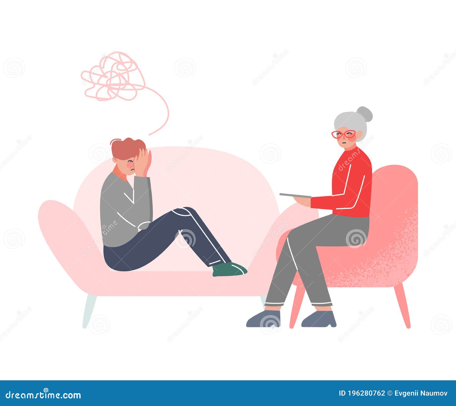 Professional Psychotherapy Counselling Stressed Patient, Psychological