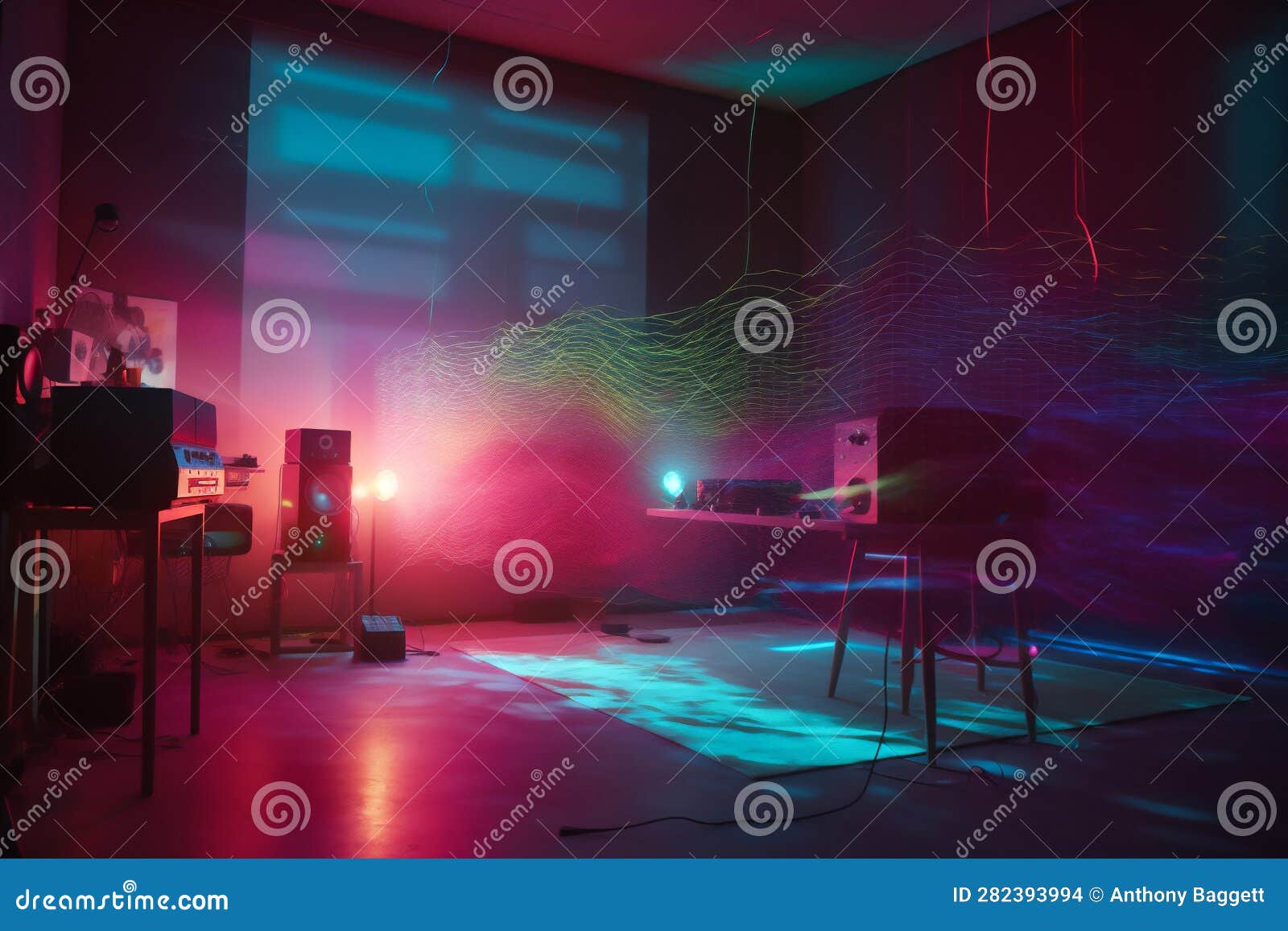 Professional Recording Studio Equipment in a Virtual Environment Which