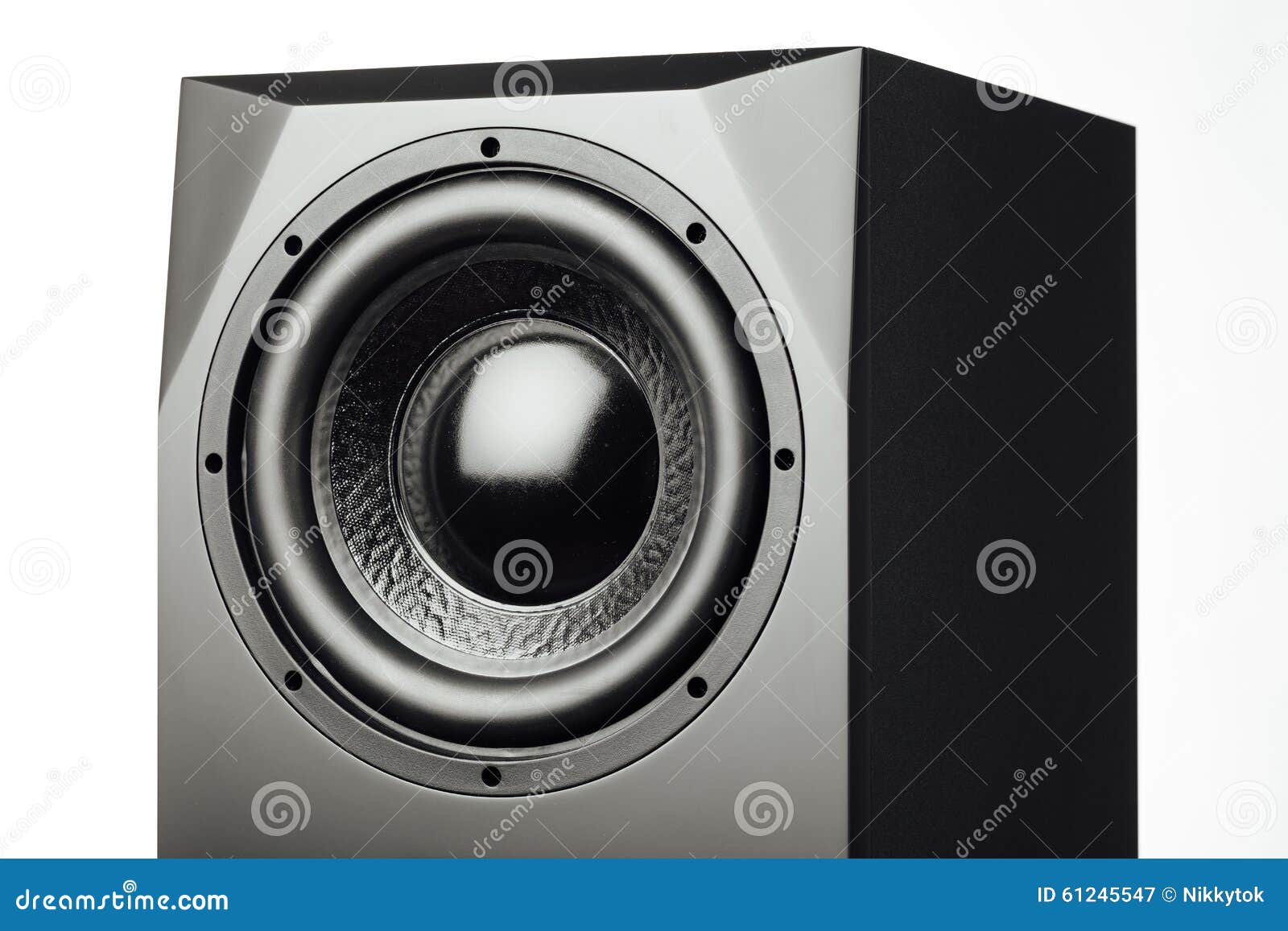 Professional Studio Subwoofer Speaker Isolated Stock Image Image of