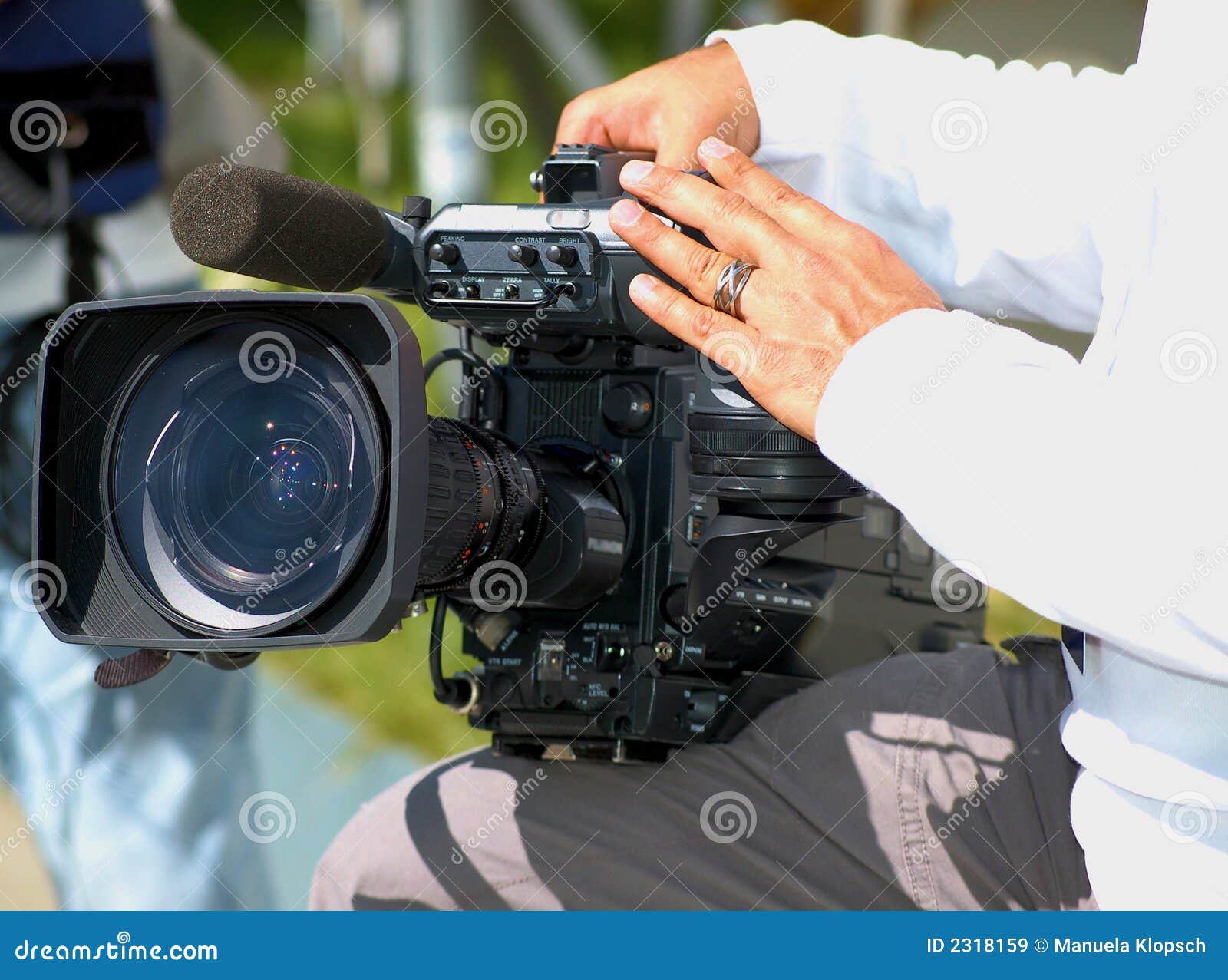 Professional Television Camera Stock Image Image of video, filming