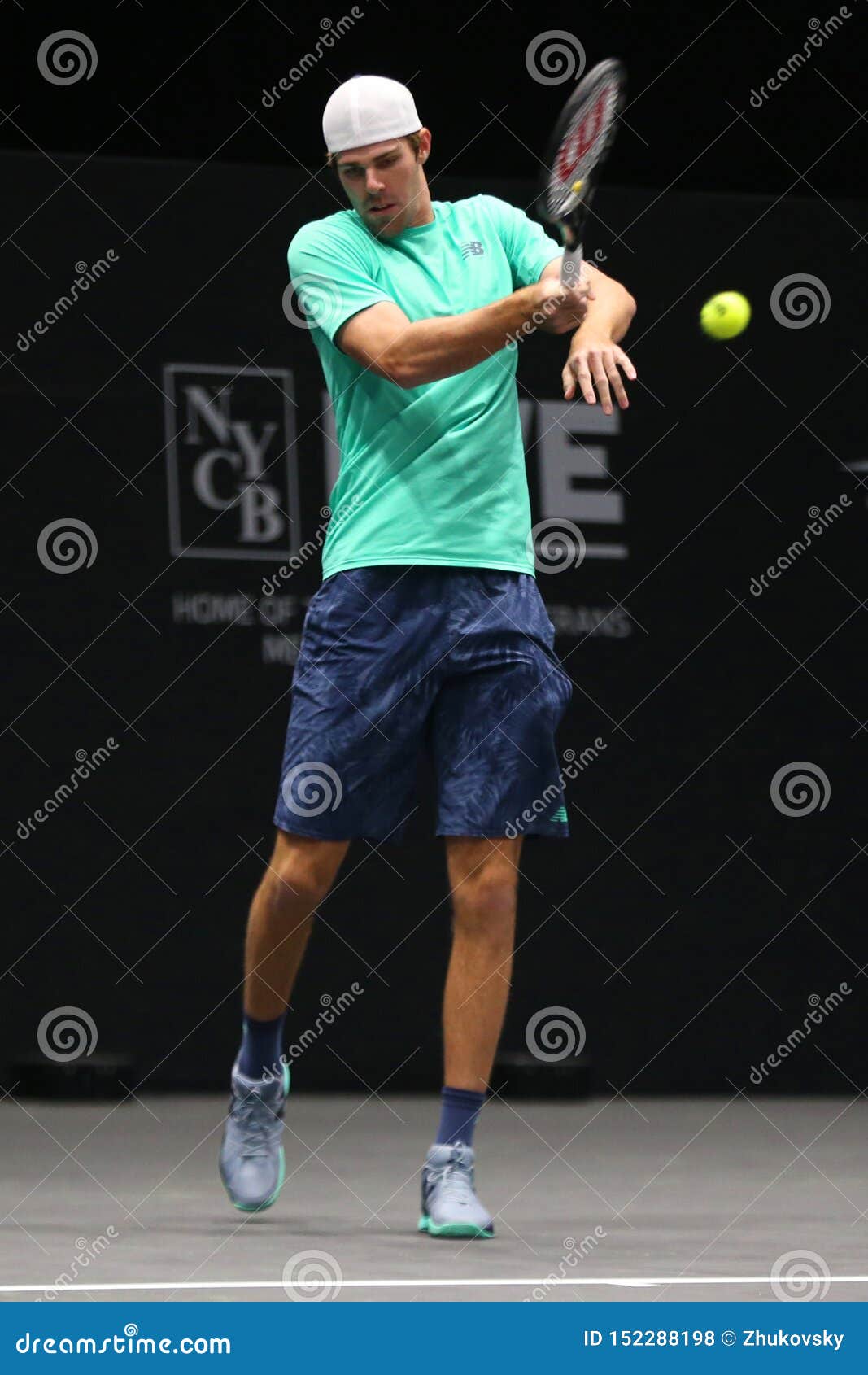 Professional Tennis Player Reilly Opelka of USA in Action during His ...