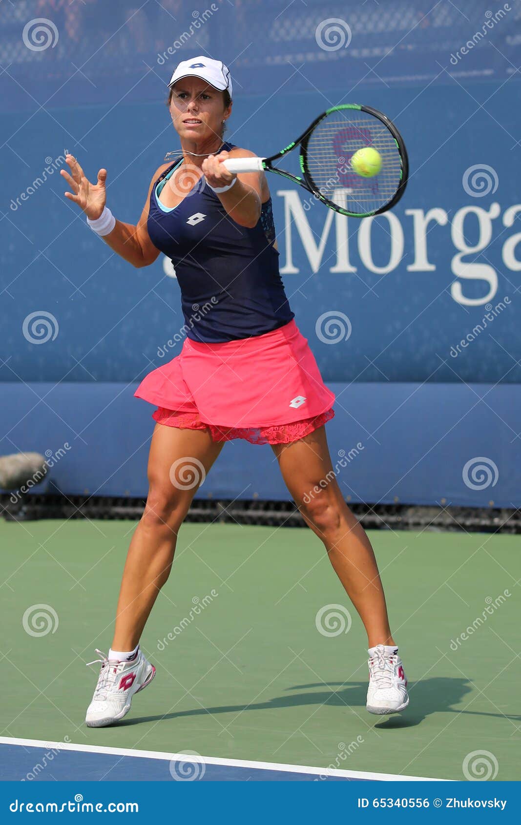Professional Tennis Player Varvara Lepchenko of United States in Action
