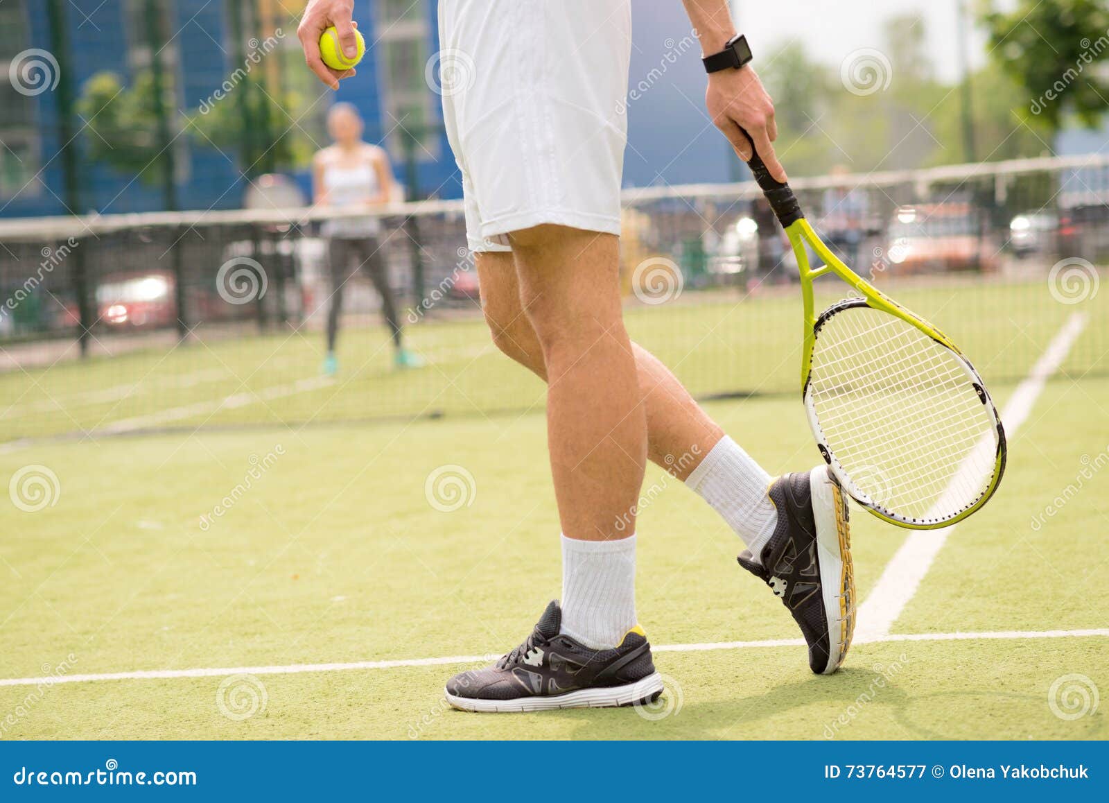 Professional Tennis Players Take Part In Competition Stock Image Image Of Racket Enjoyment