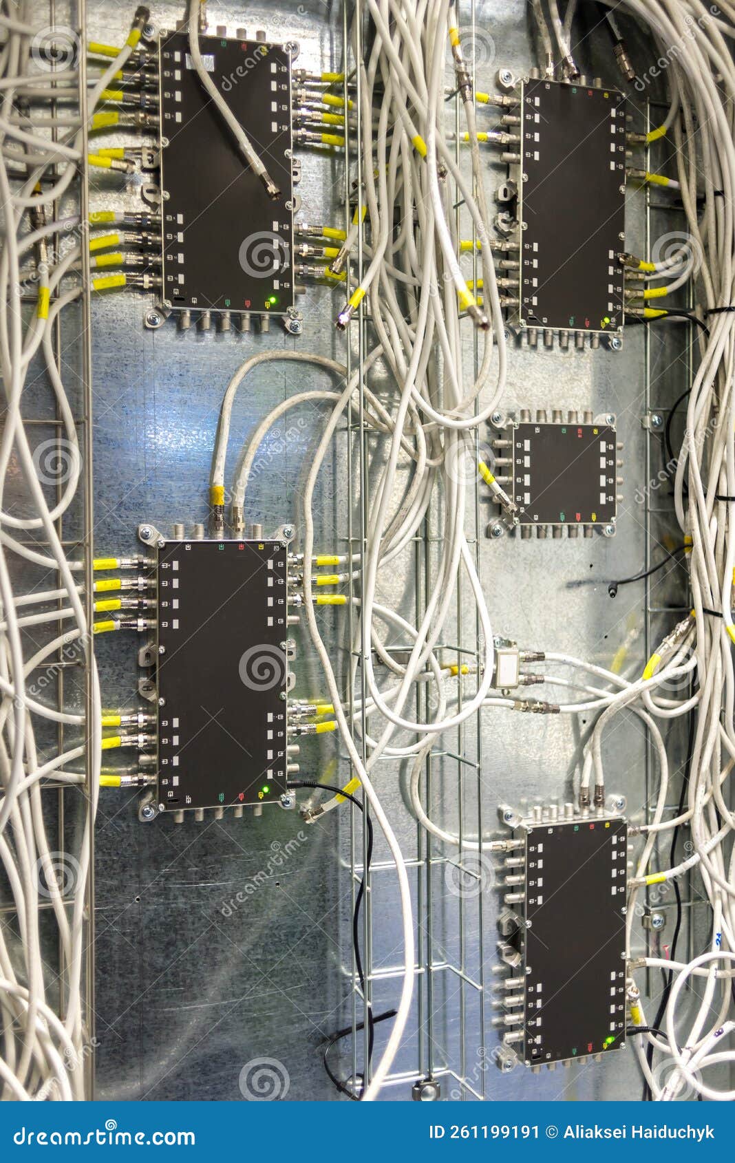 Professional TV Splitter for Cable Tv Installation Stock Image Image