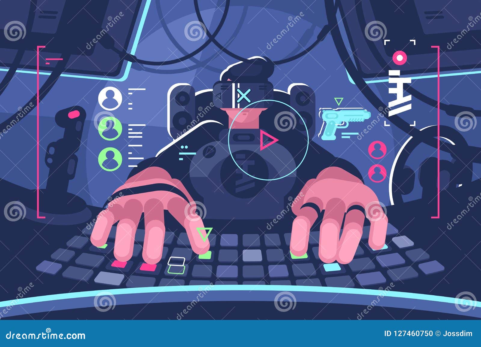 Pc Gamer Stock Illustrations – 11,146 Pc Gamer Stock Illustrations, Vectors  & Clipart - Dreamstime