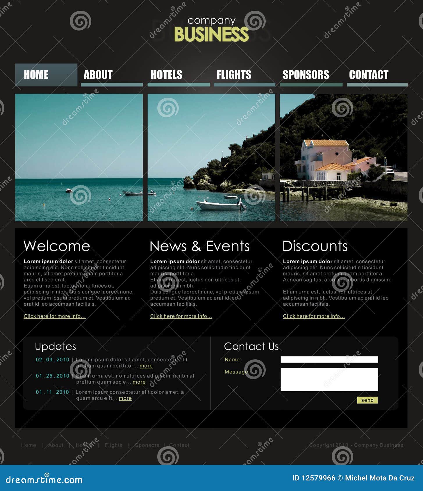 professional website template