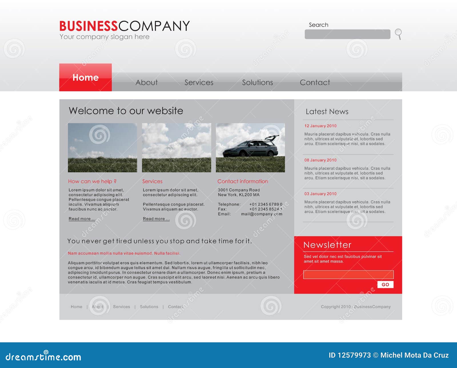 professional website template