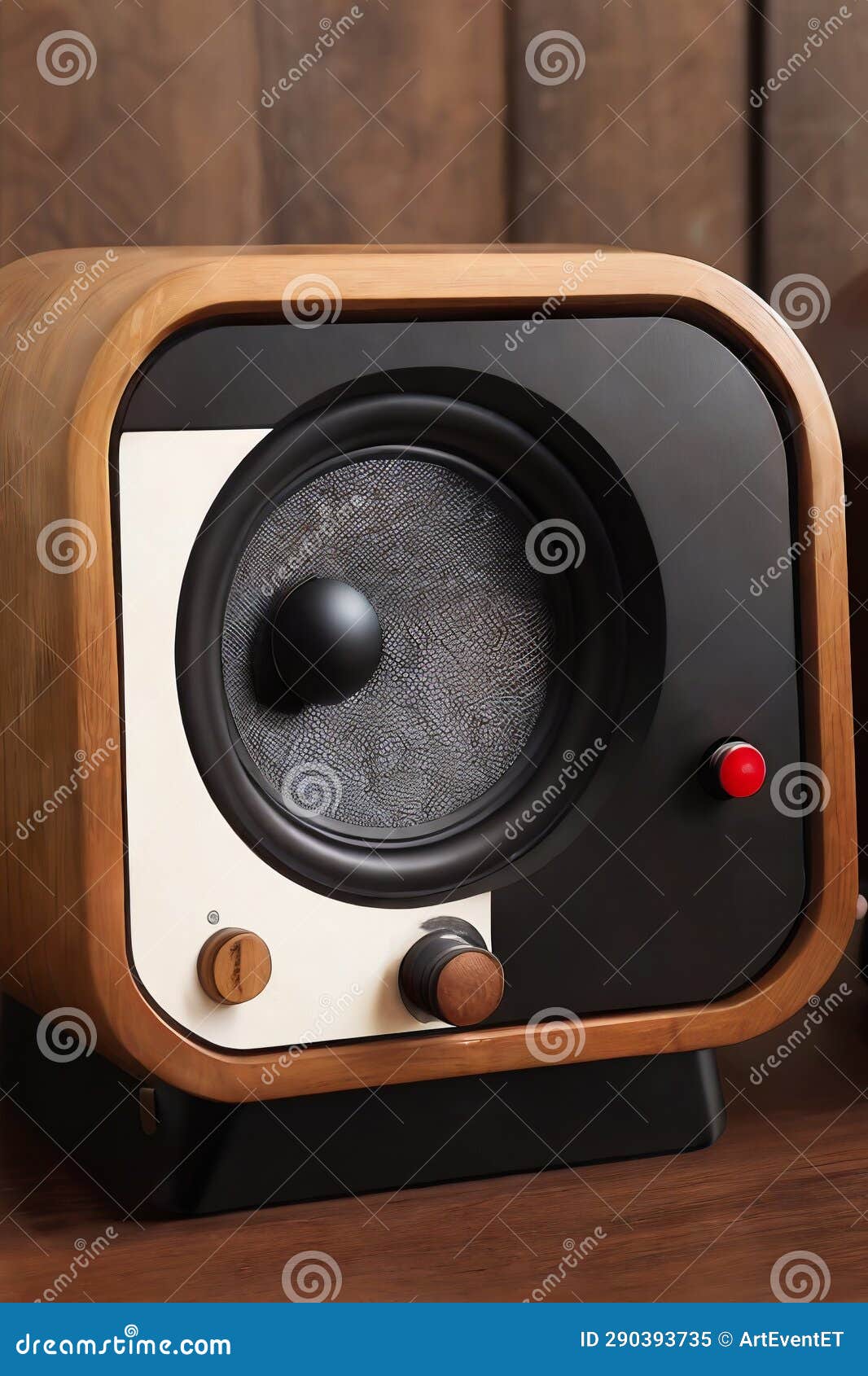 Professional Wooden Bookshelf Speaker Has Classic Elegance Look Stock