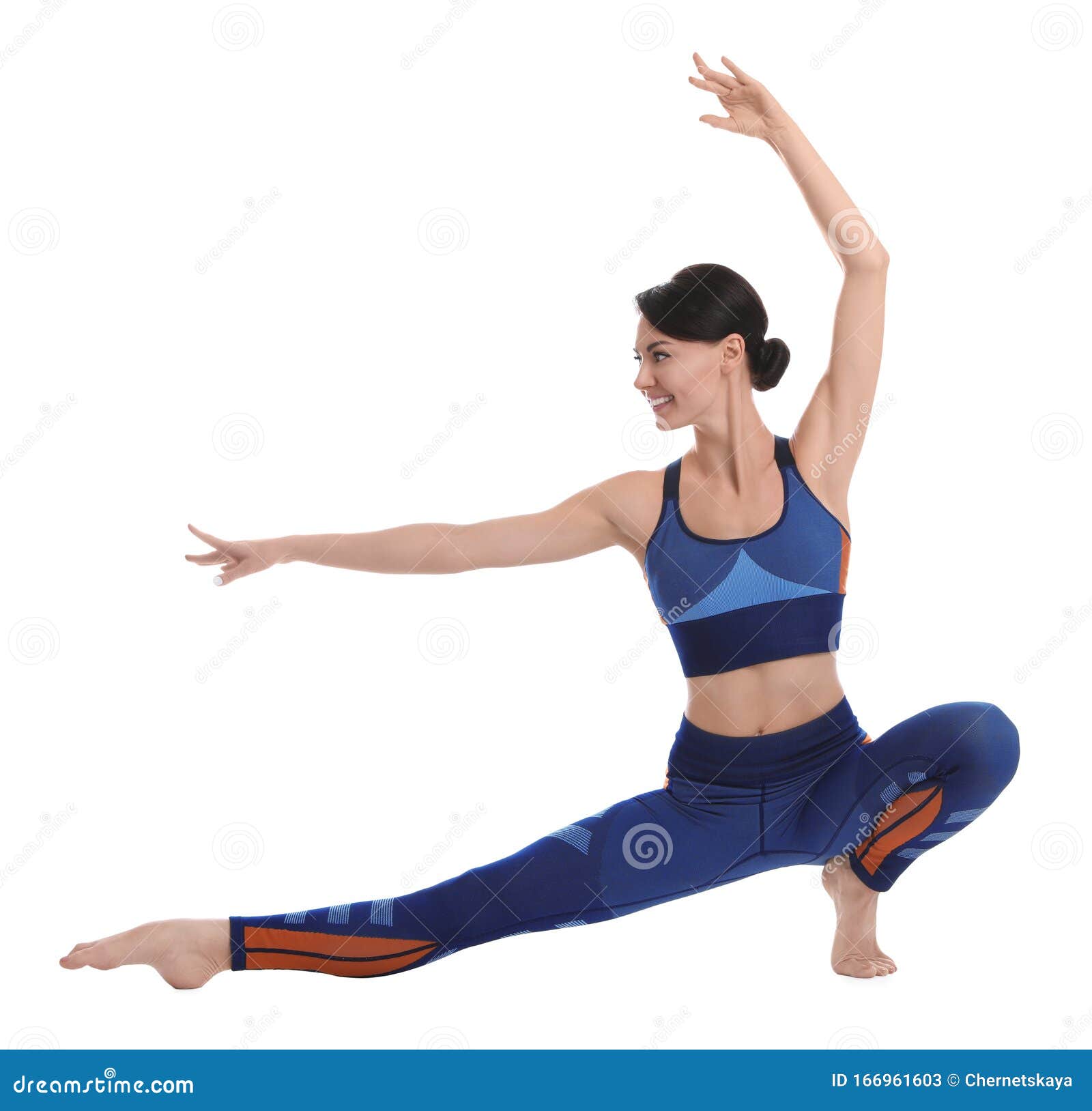 Professional Young Acrobat Exercising on Background Stock Image - Image ...