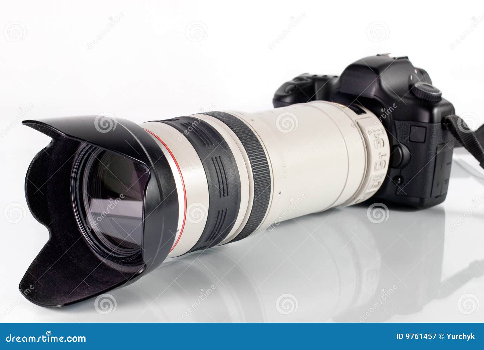 Professionele Digitale Fotocamera Stock Afbeelding Image of camera