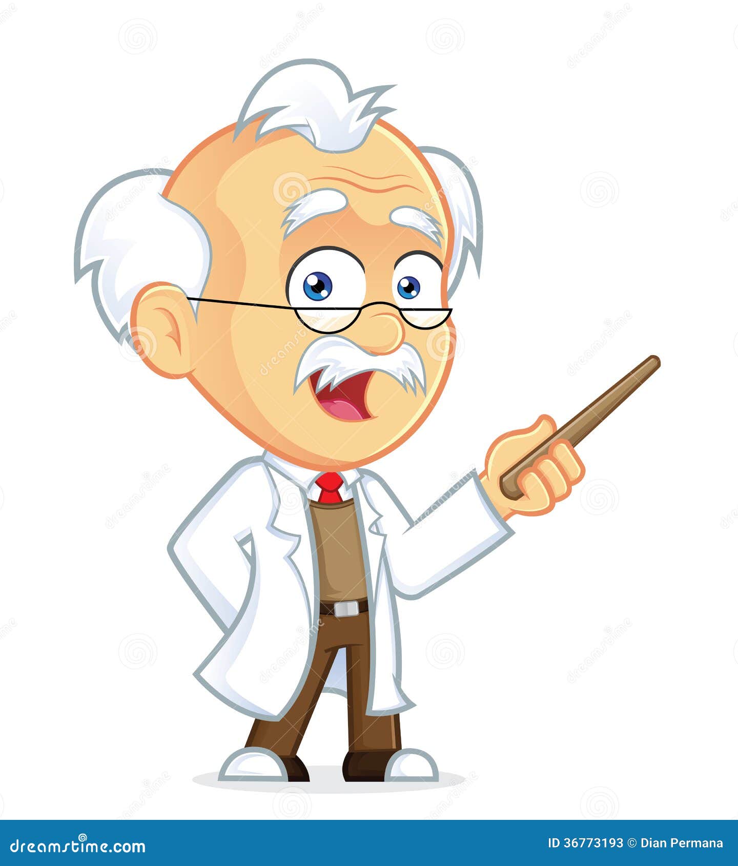 professor holding a pointer stick