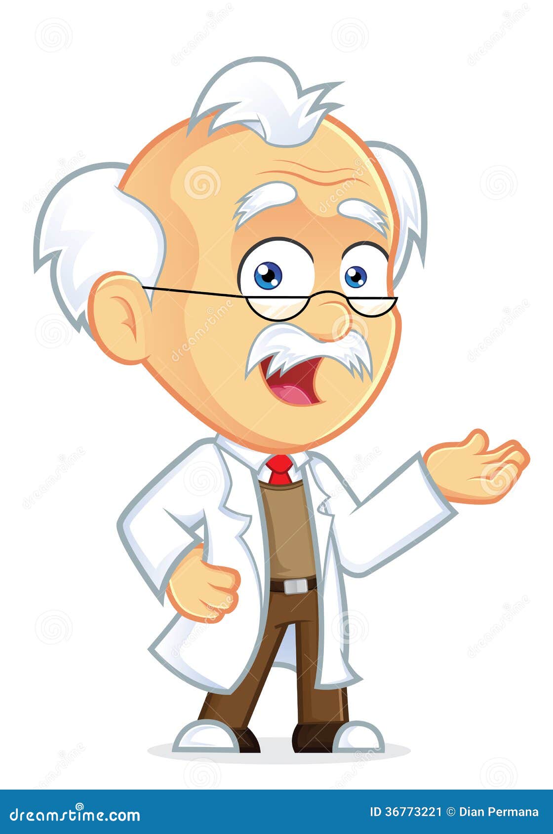 Professor Num Gesto De Boas-vindas Ilustração do Vetor - Ilustração de  gênio, inteligente: 36773221, image size:1120x1690