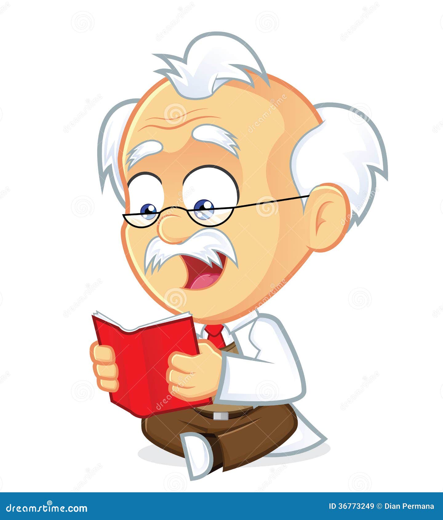 Professor Reading A Book Royalty Free Stock Images - Image: 36773249