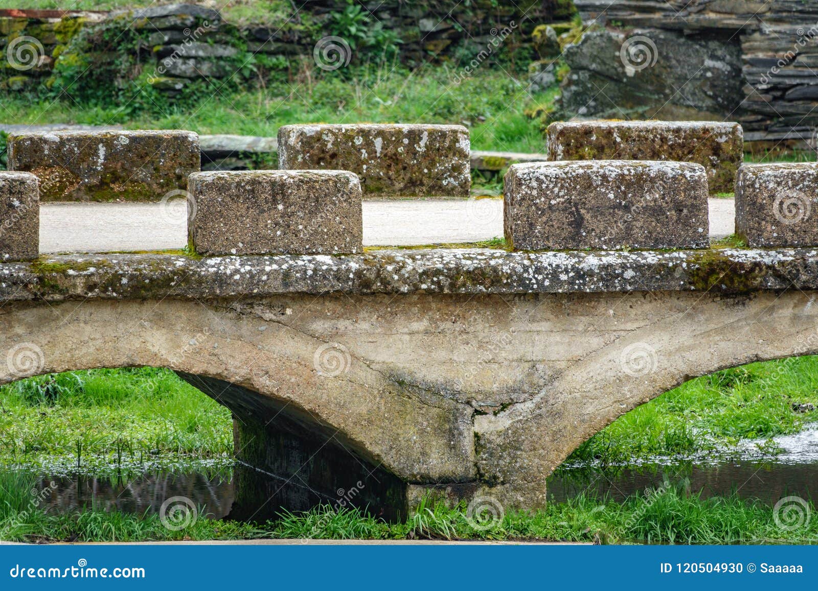 Profile of concrete bridge stock photo. Image of river 120504930