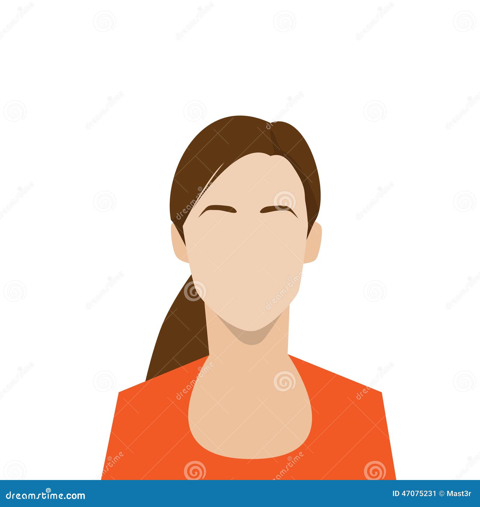 Free: Female Avatar Icon Vector Illustration 