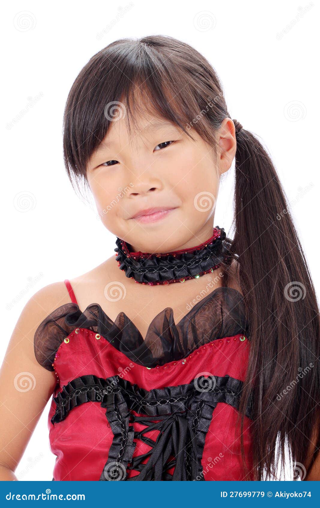 asian Young girl tiny