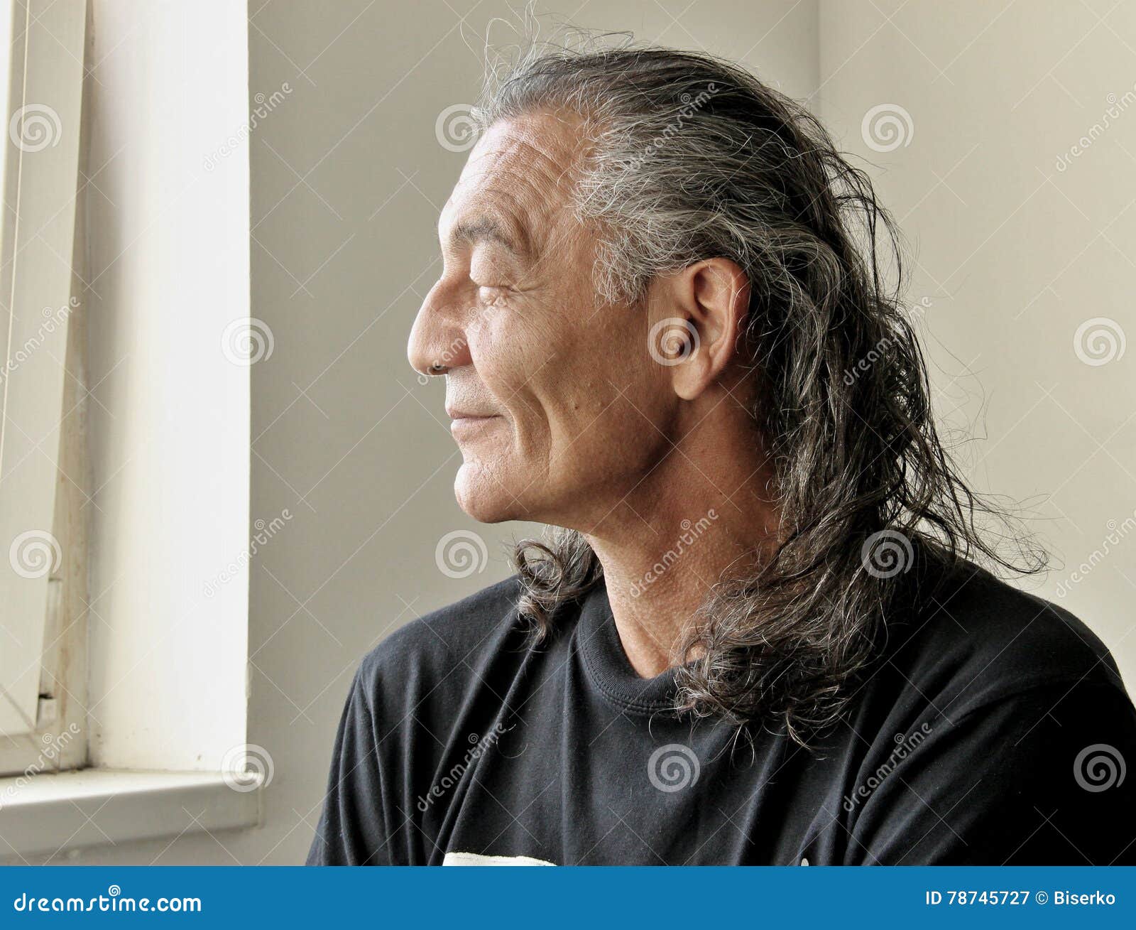 Profile of the older man stock image. Image of caucasian - 78745727