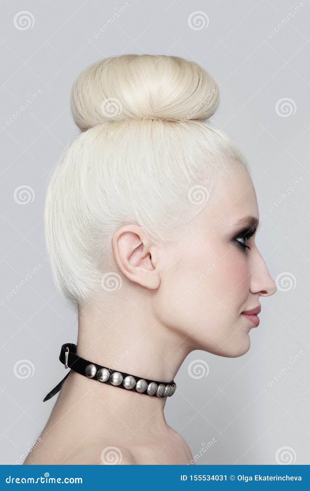 Profile Portrait of Beautiful Woman with Fancy Hair Bun and Necklace Stock Image - Image of necklace, platinum: 155534031 Profile Portrait of Beautiful Woman with Fancy Hair Bun and Necklace Stock Image - Image of necklace, platinum: 155534031