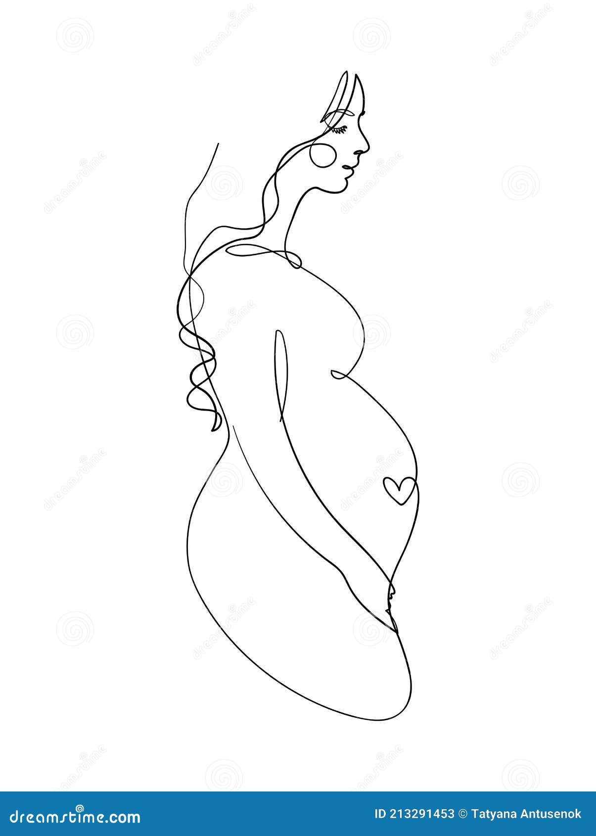 Contemplative Pregnant Woman by Eve Howard (L.L.S.A. L.I.F.A. BA.H)