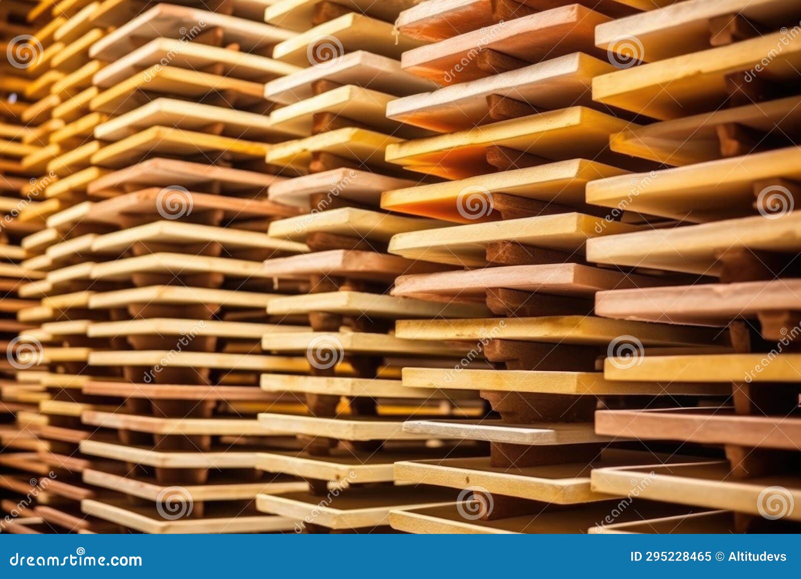 Profiling Kiln Shelves Stacked in a Neat Row Stock Image Image of