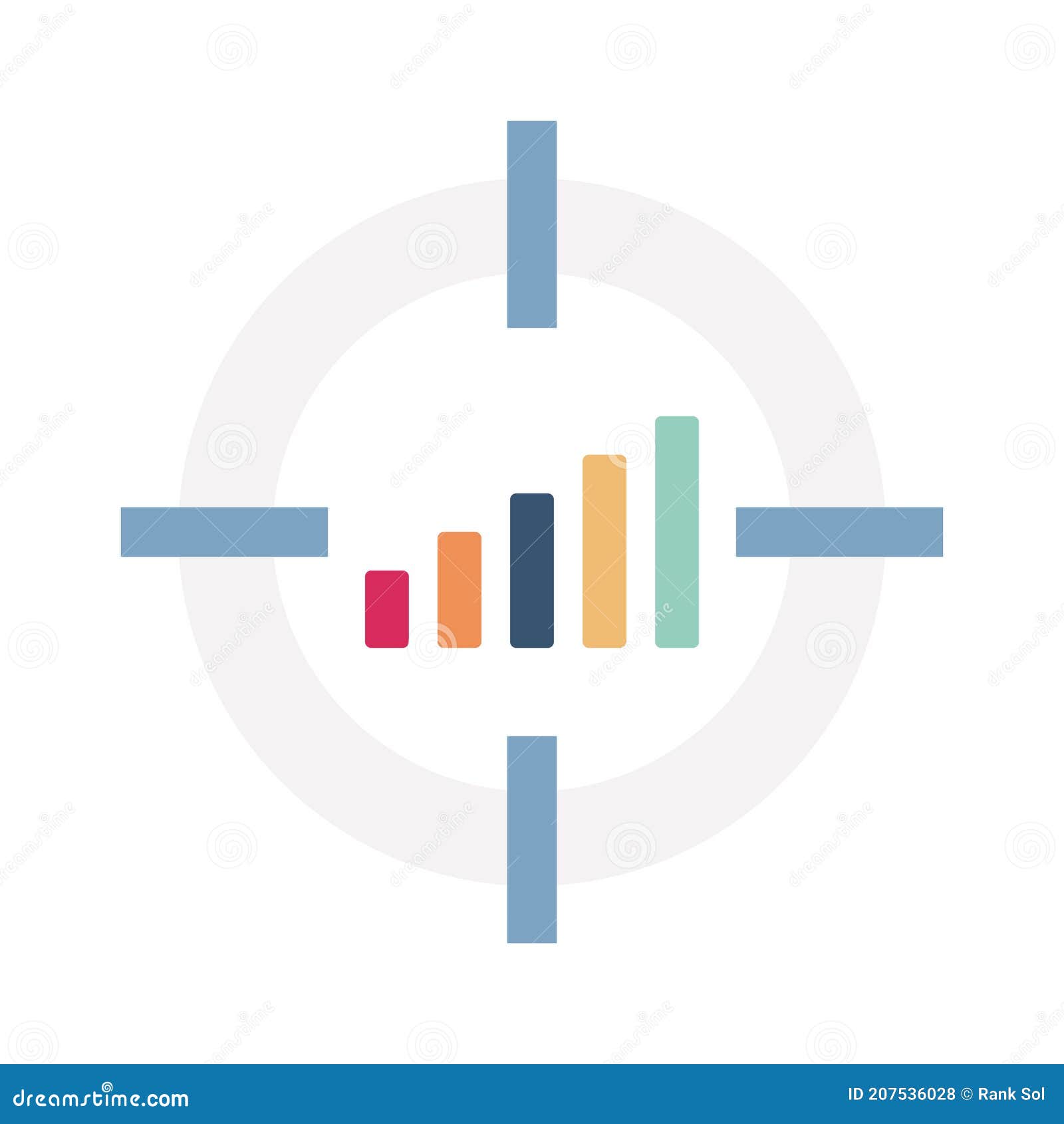 profit flat  icon which can easily modify or edit