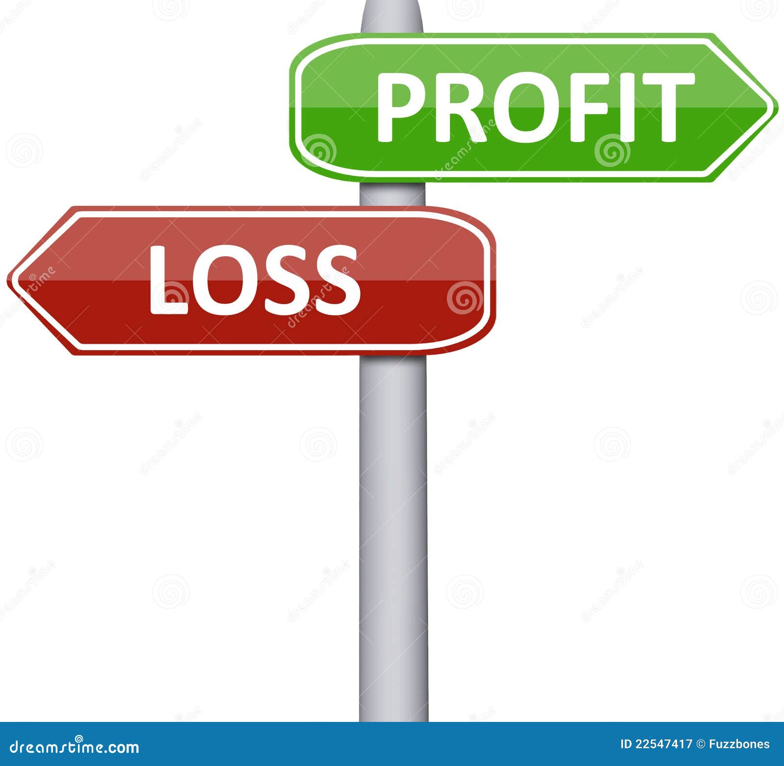 Profit and Loss stock illustration. Image of decision 