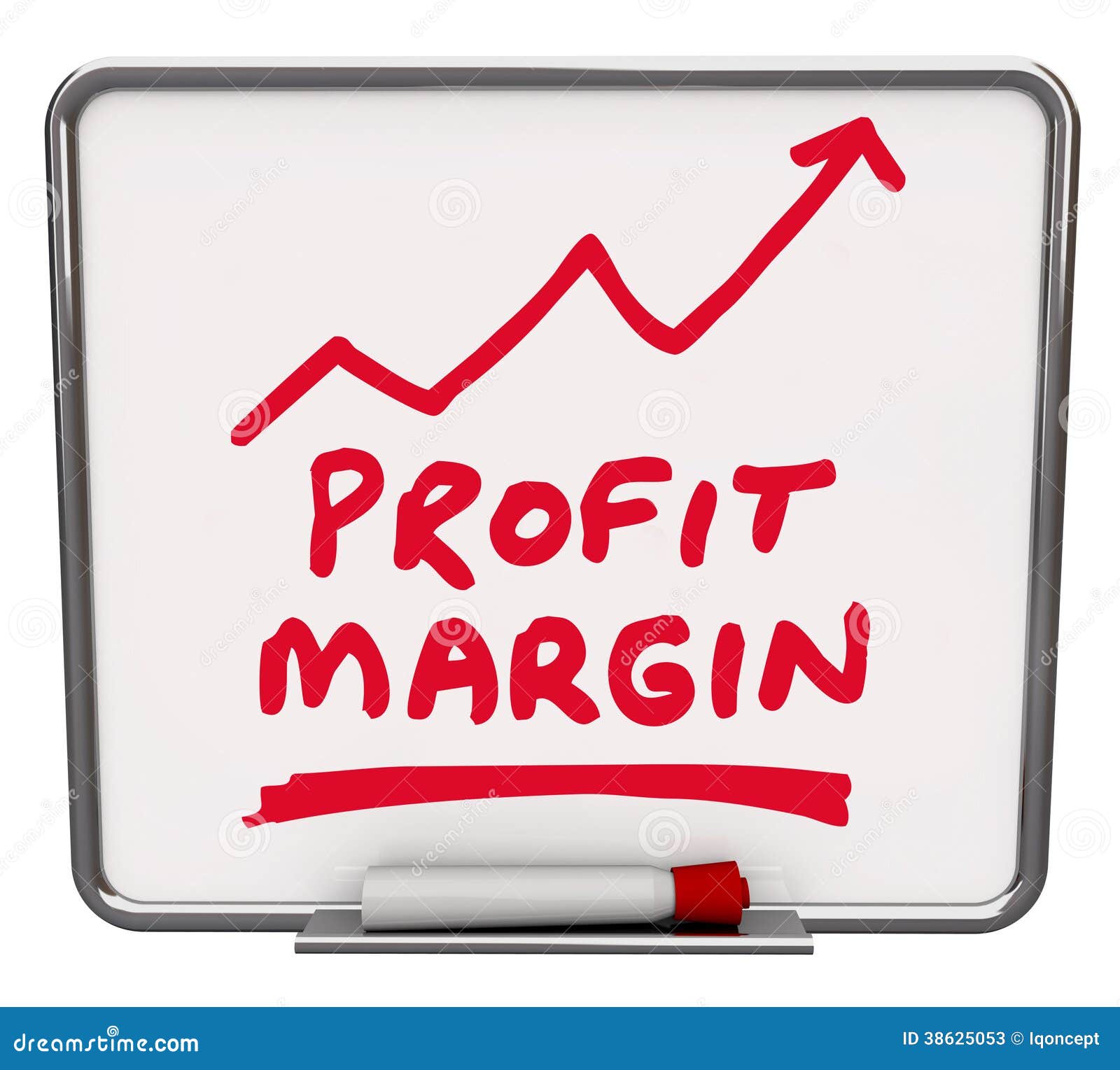 Profit Margin Words Dry Erase Board Arrow Stock Illustration Profit Margin Words Dry Erase Board Arrow Stock Illustration