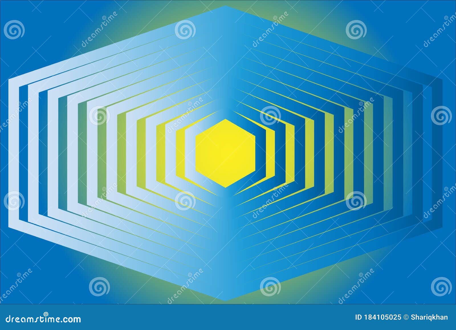Profundidad Virtual 3 D Ilusión Con Figura Geométrica Cuadrada Ilustración  del Vector - Ilustración de extracto, ciencia: 184105025