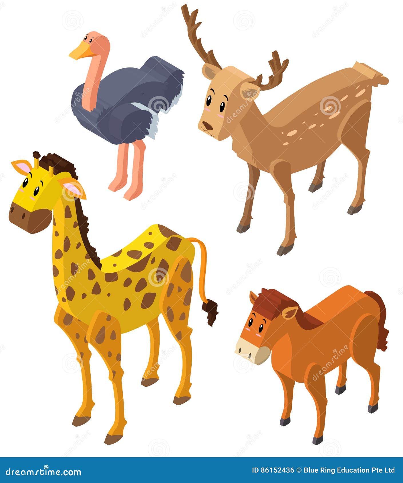 Progettazione 3d per gli animali selvatici illustrazione for Progettazione 3d gratis