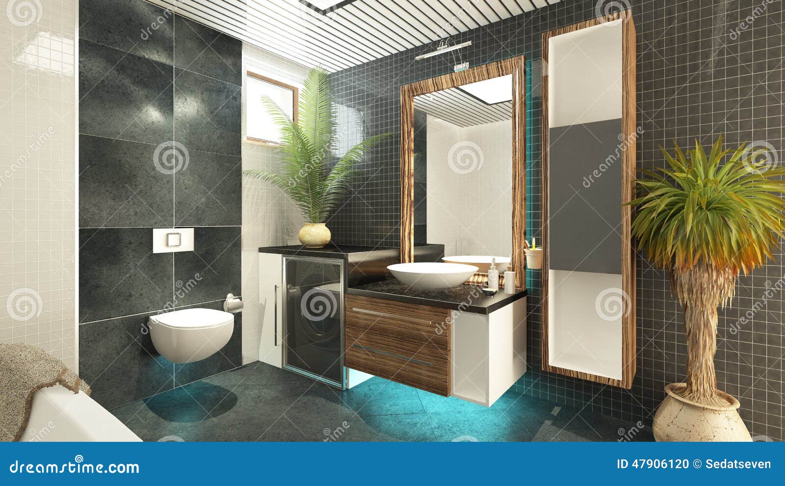 Progettazione Del Bagno Illustrazione Di Stock