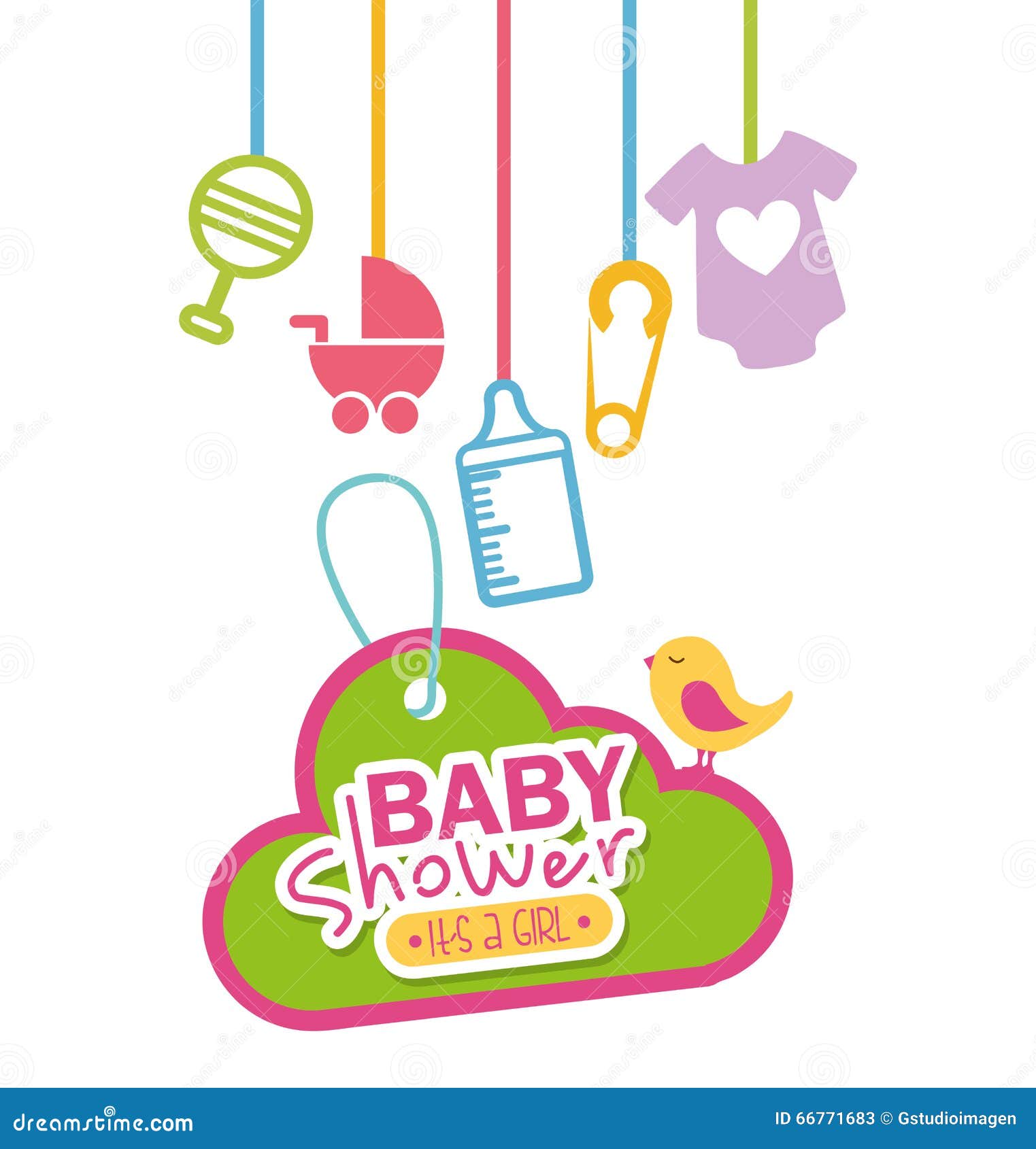 Progettazione della doccia di bambino