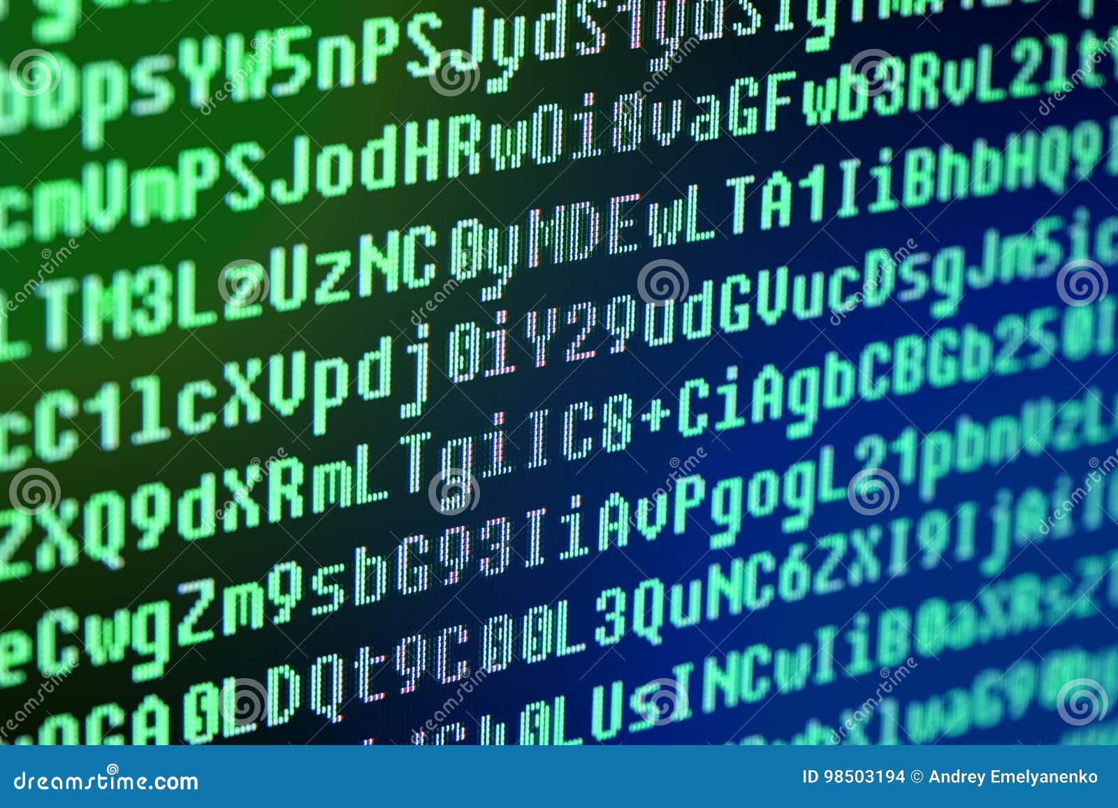 The Program Code on the Computer Screen. Stock Photo - Image of detail ...