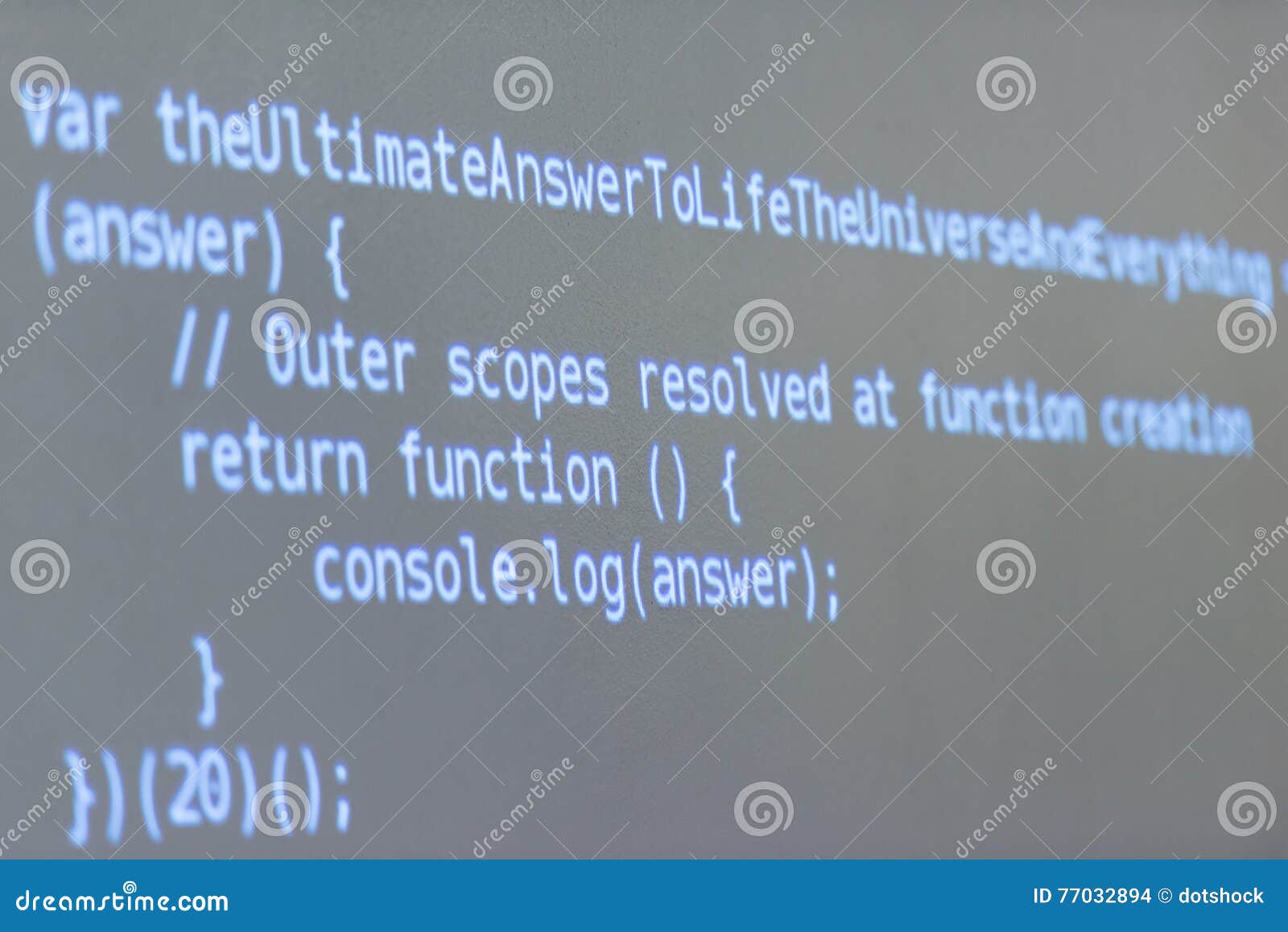 Program code stock photo. Image of command, function - 77032894