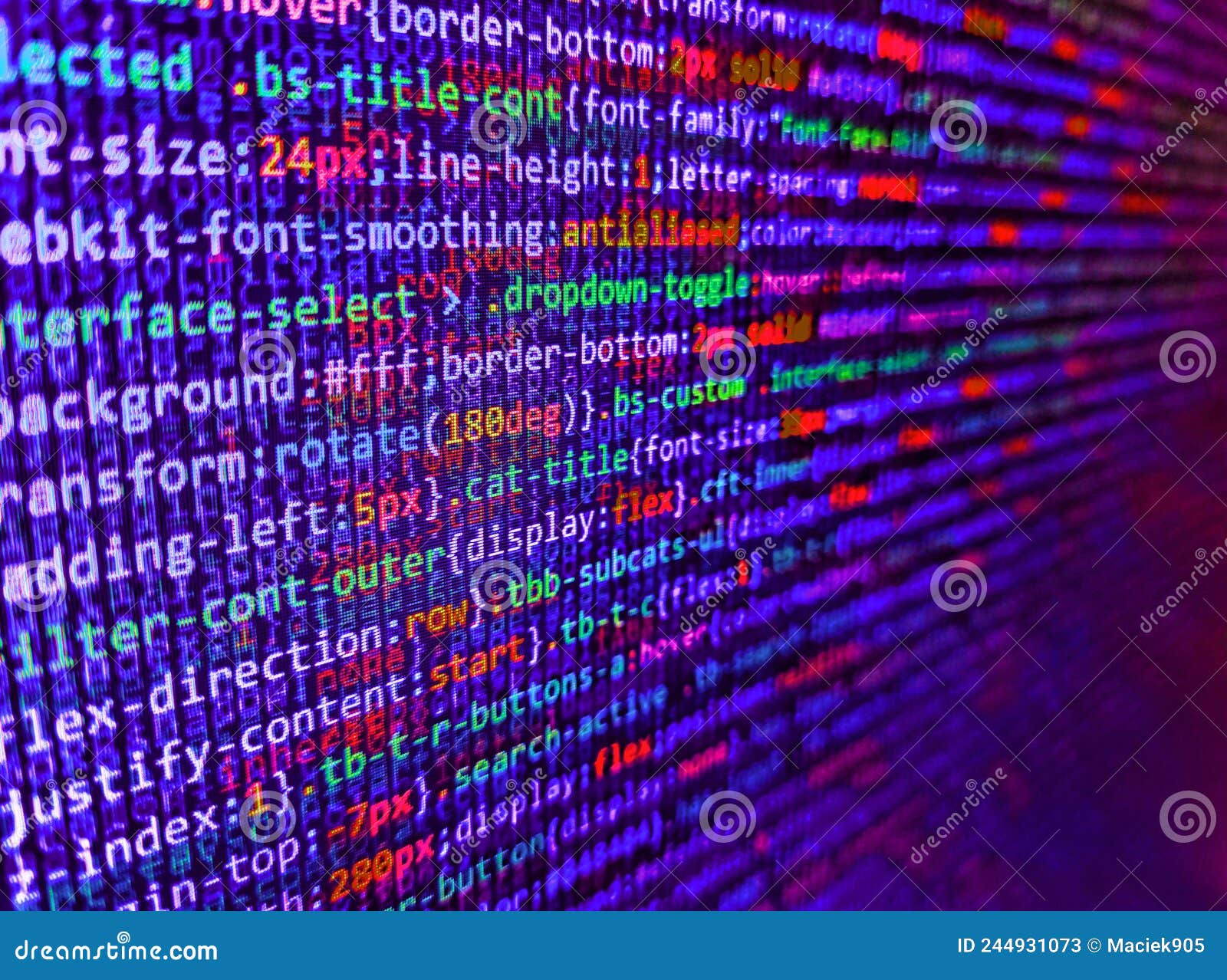 Programing Workflow Abstract Algorithm Concept. Css3 Code on a Colorful  Background. Mobile App Building Stock Image - Image of internet, data:  244931073