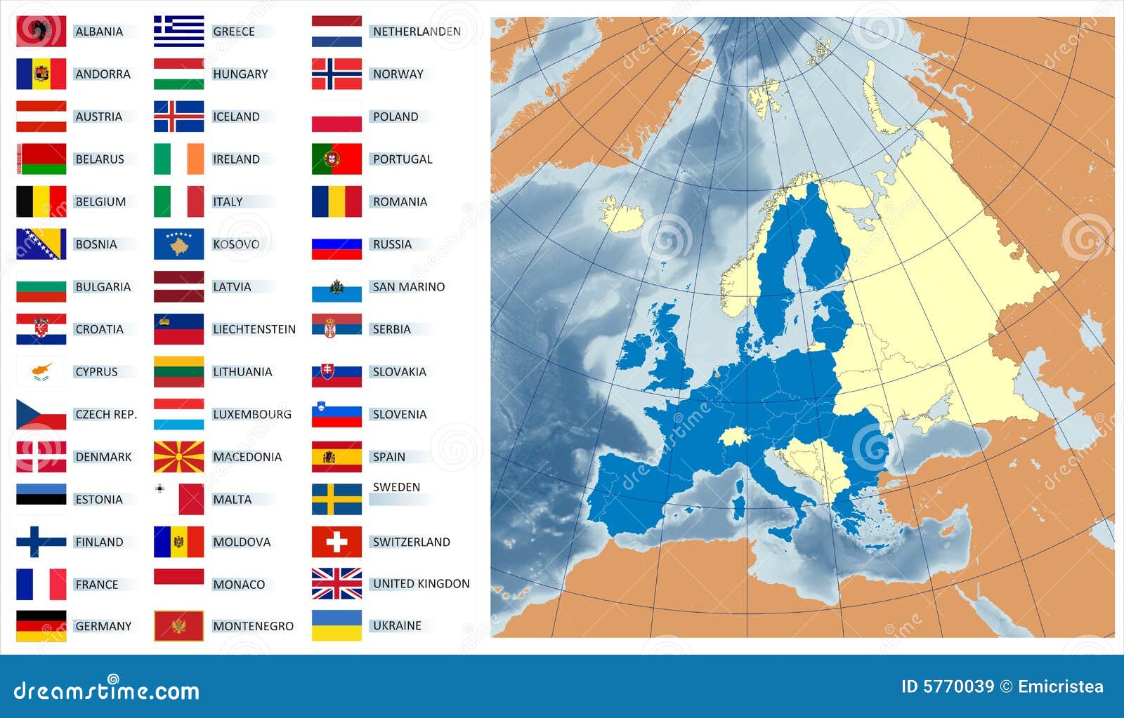 Programma Di Vettore Di Unione Europea Con Le Bandierine Illustrazione