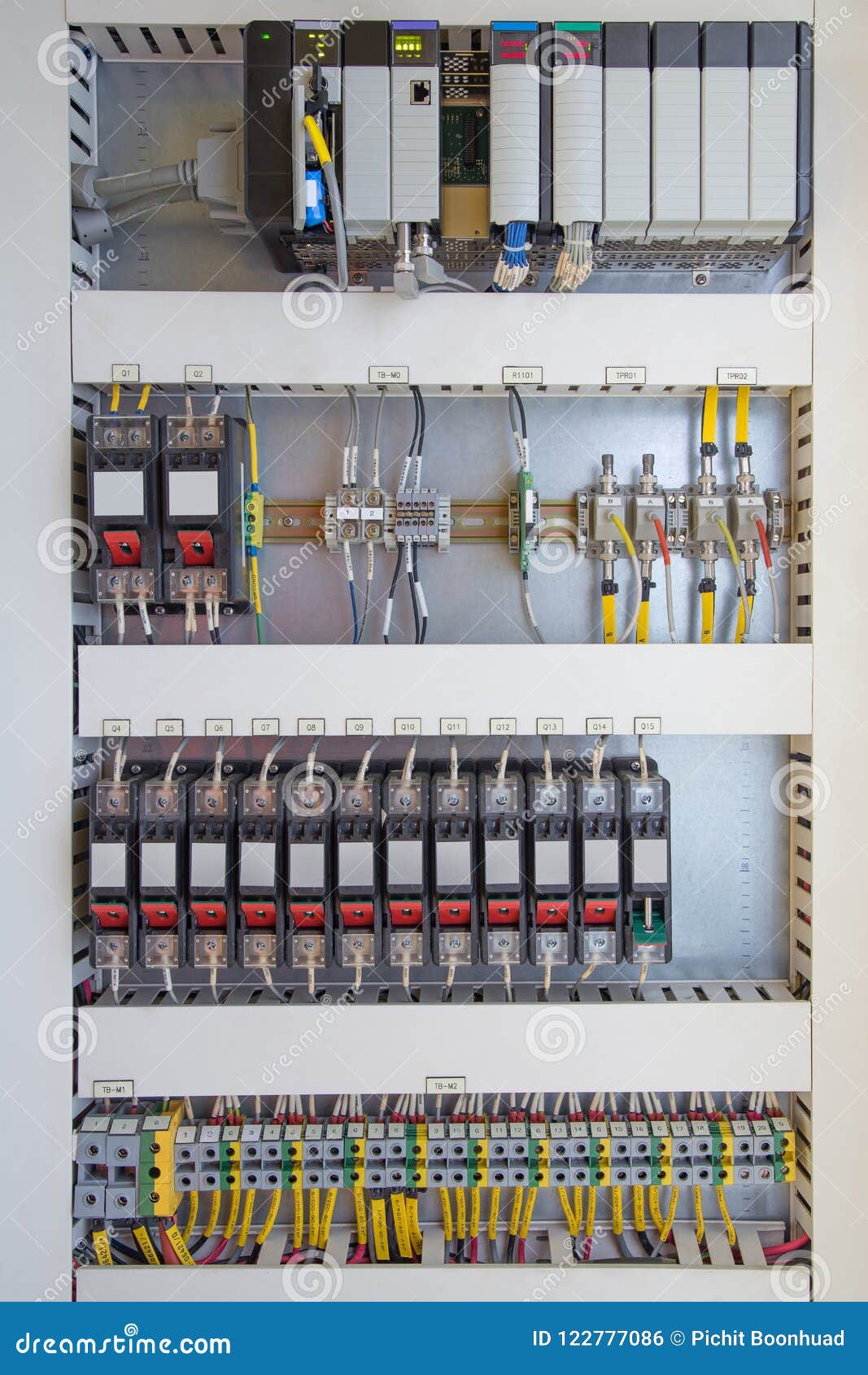 programmable logic controller plc comprised of analog digital in