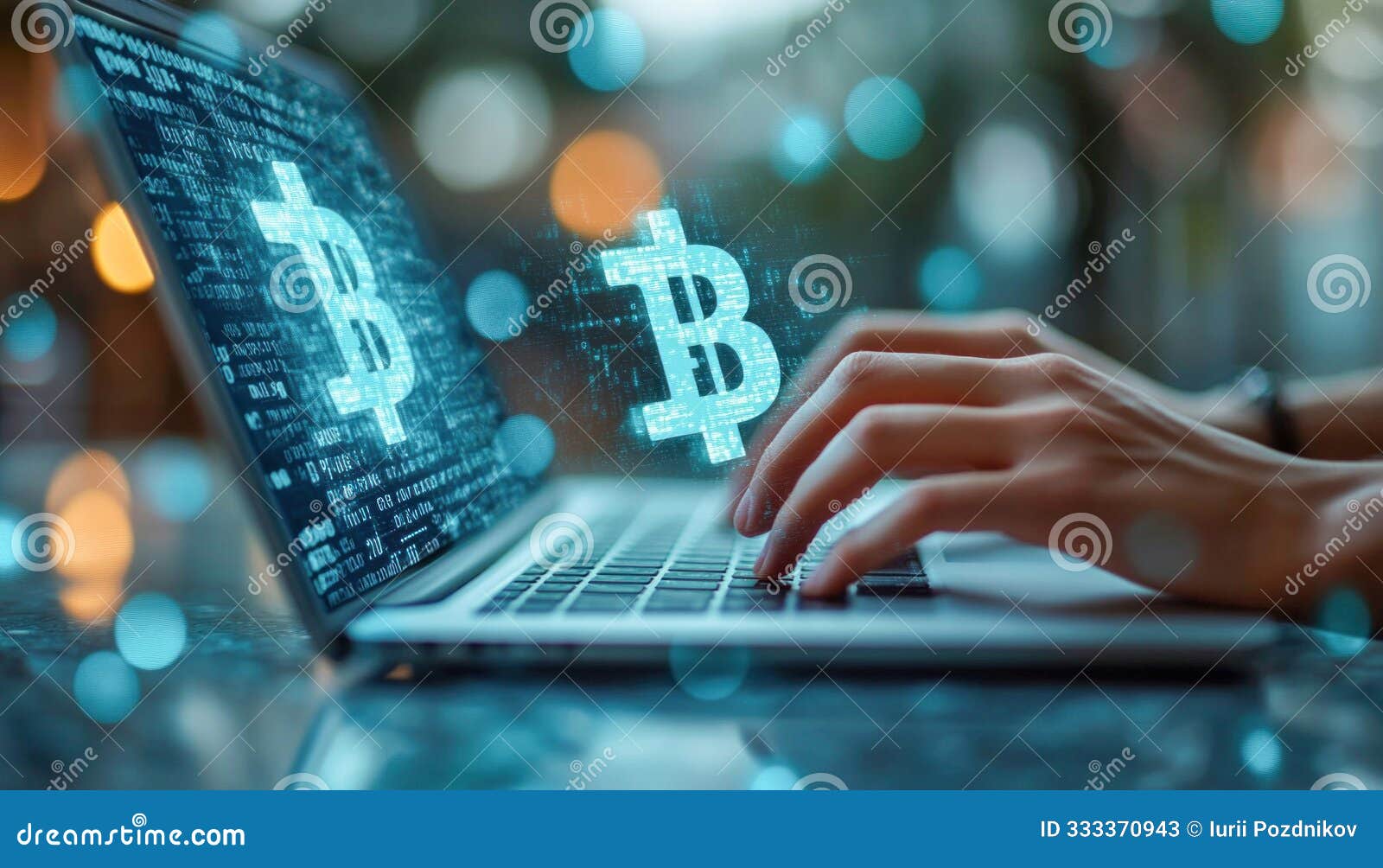 Programmer is Developing Software for Trading and Investing in Bitcoin  Cryptocurrency Stock Image - Image of digital, finance: 333370943