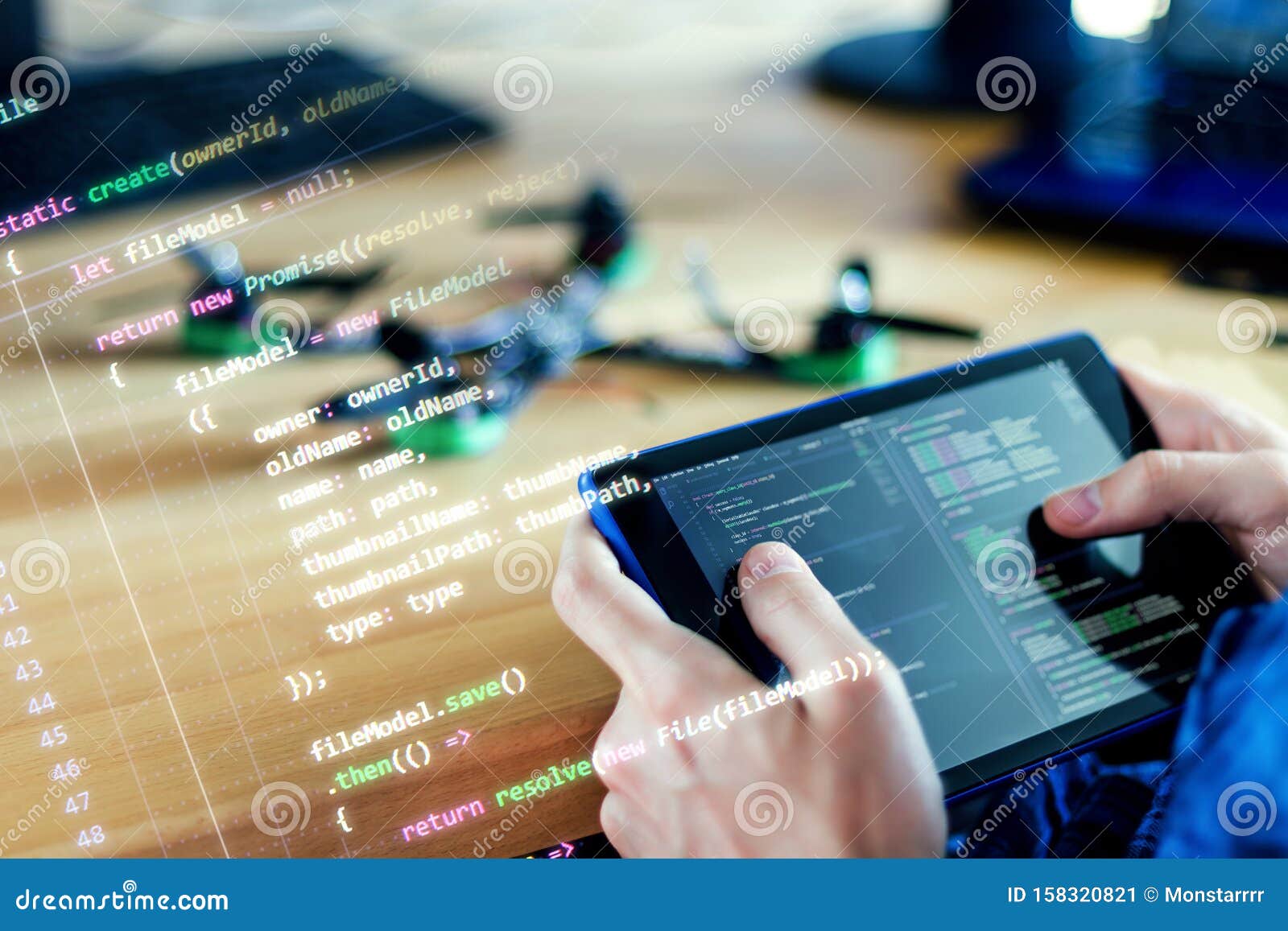 Software Developer, Freelancer Working With Hardware Stock Image Image of network, gadget