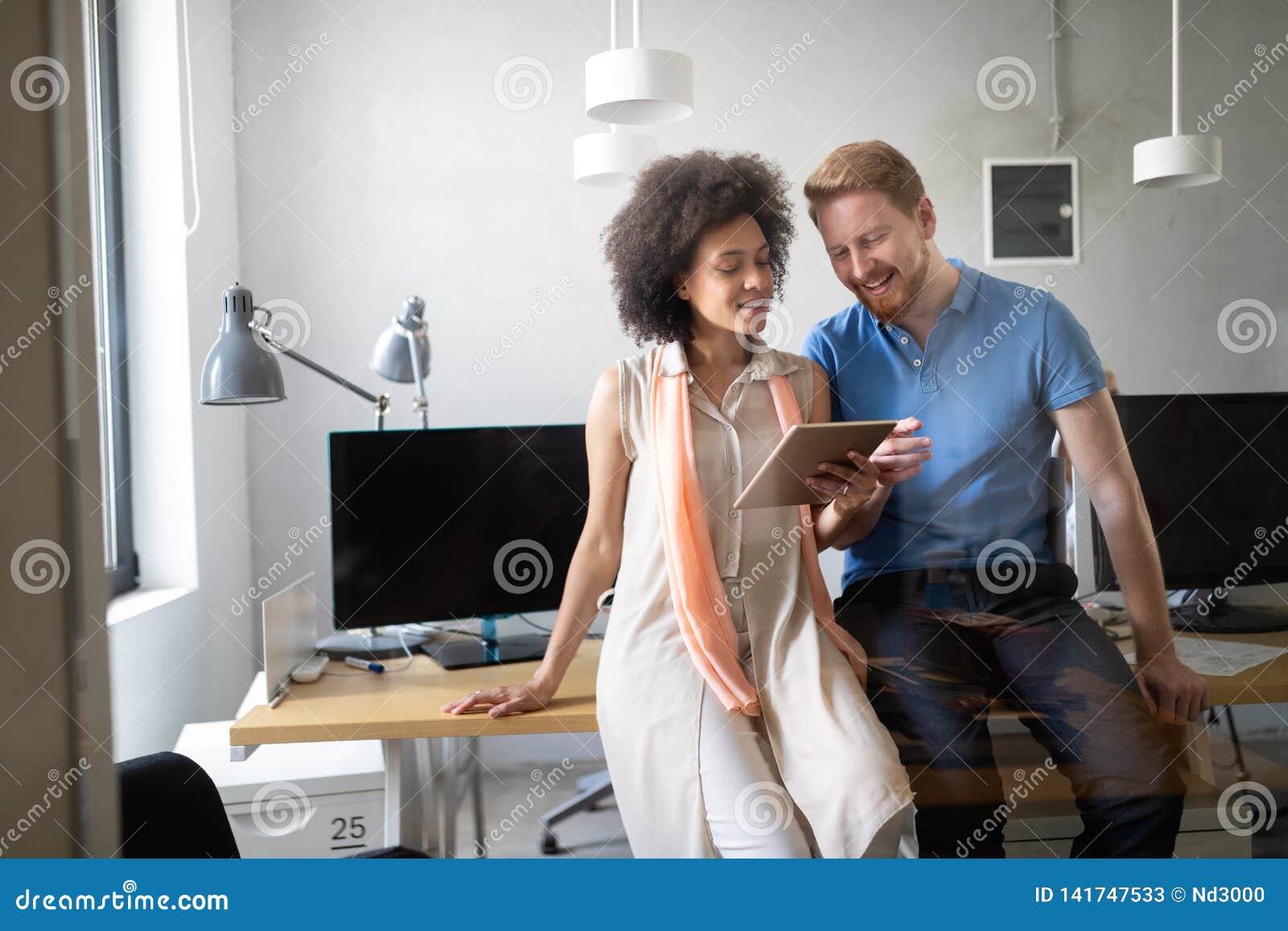 Programmer Working in a Software Developing Company Office Stock Image ...