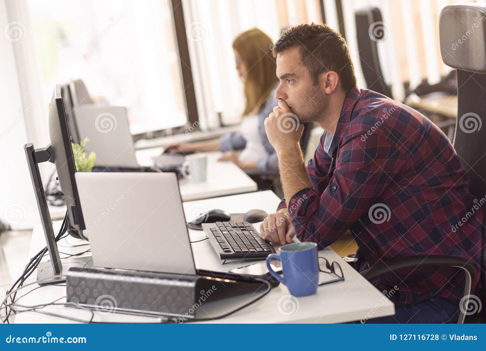 Programmers coding stock photo. Image of development - 127116728