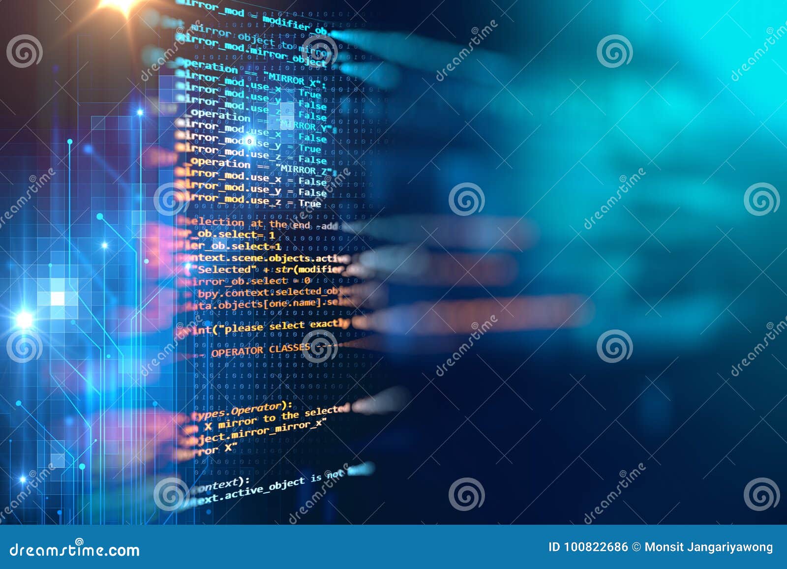 Programming Code Abstract Technology Background of Software Developer ...