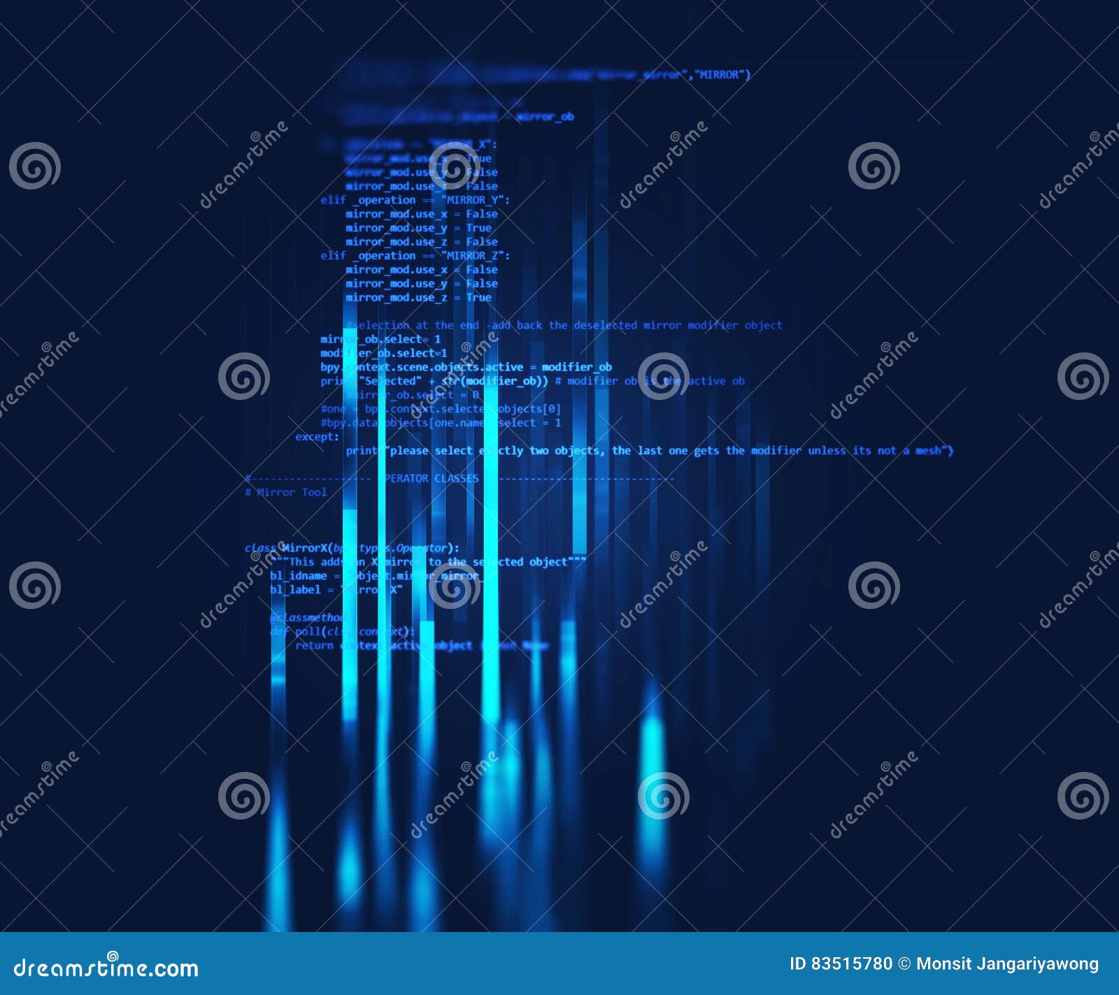 Programming Code Abstract Technology Background Stock Illustration ...