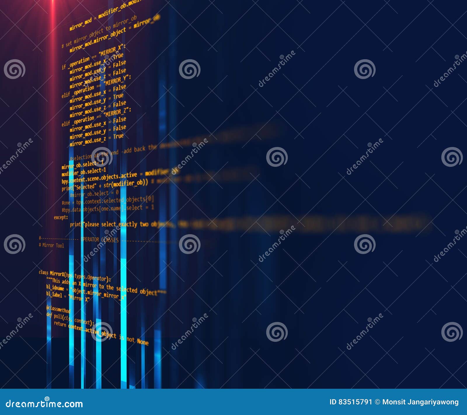 Programming Code Abstract Technology Background Stock Illustration ...