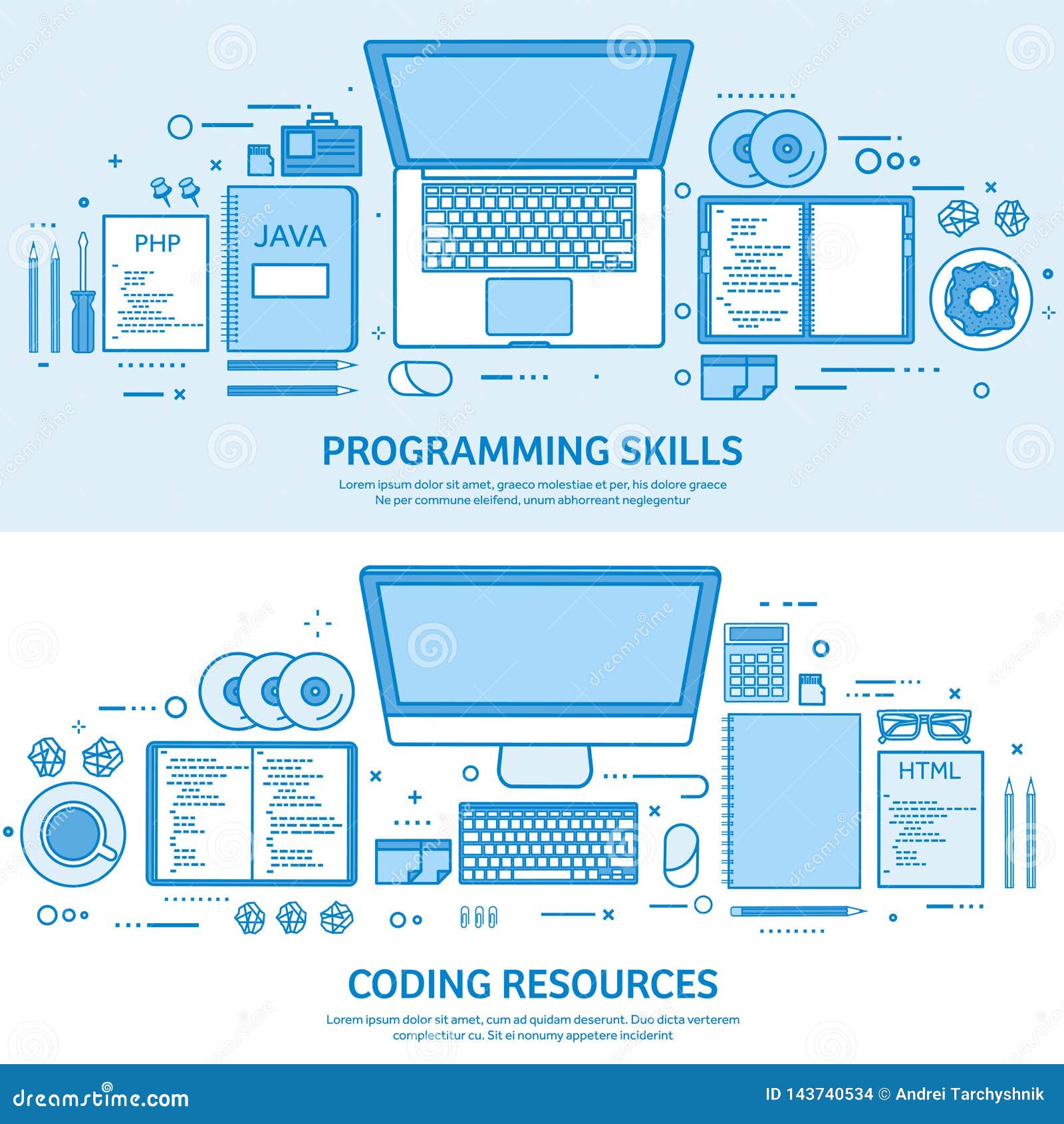 programming, coding and seo. web development. search engine optimization. code, hardware and software. flat blue outline