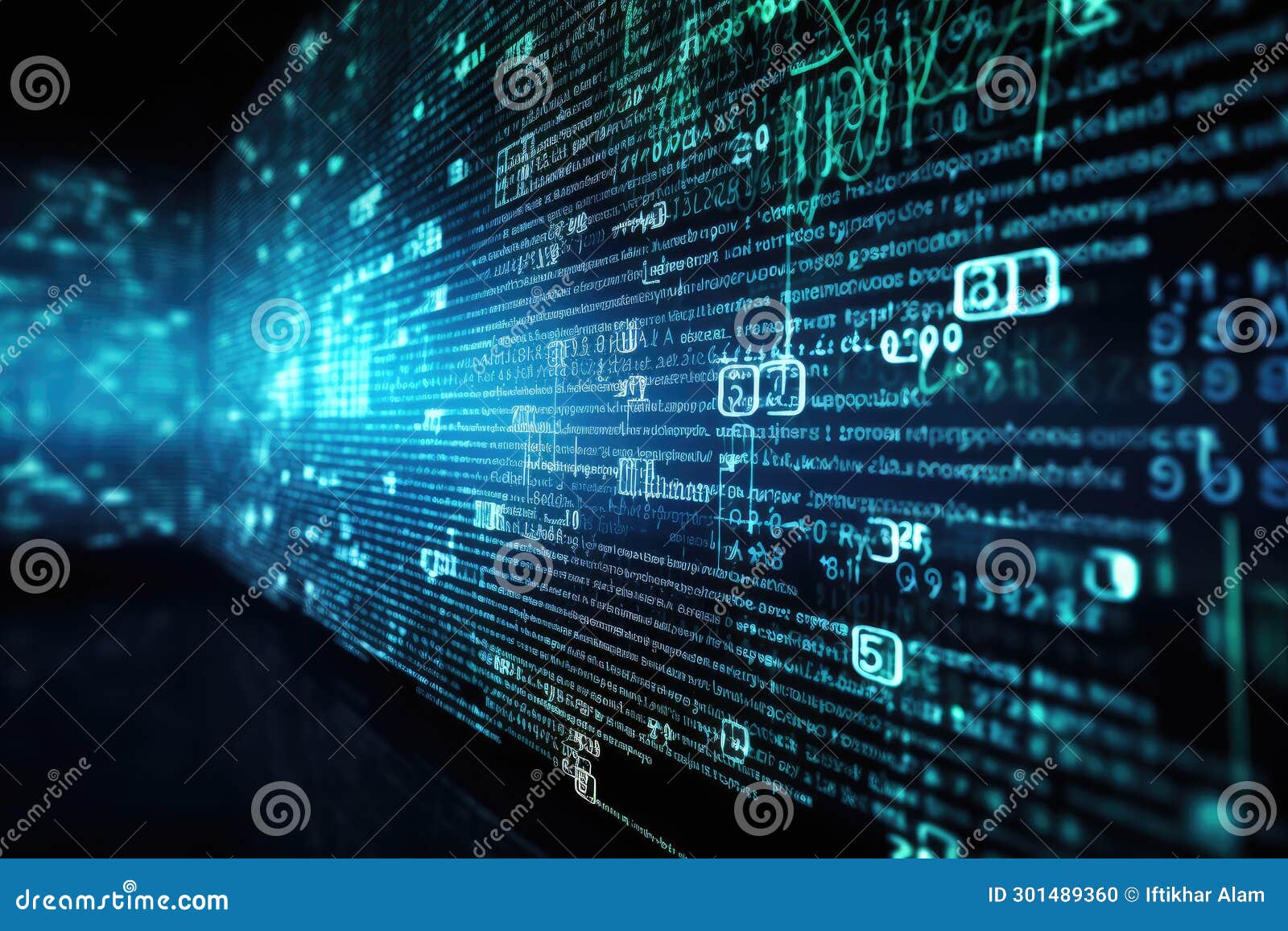 Programming and Coding Technology Abstract Background. 3d Rendering ...